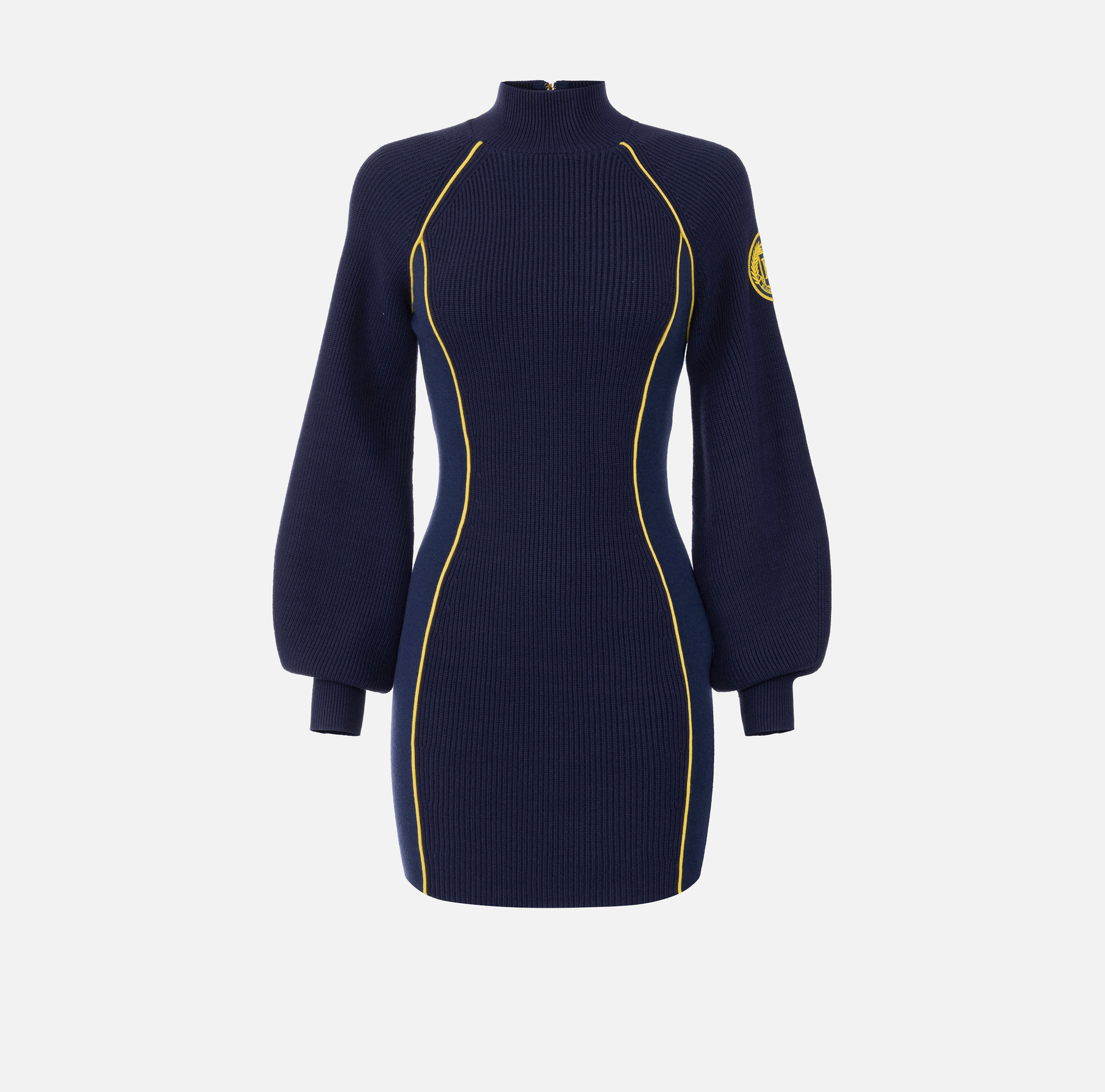 Mini-robe en viscose avec patch logo | Elisabetta Franchi® Outlet