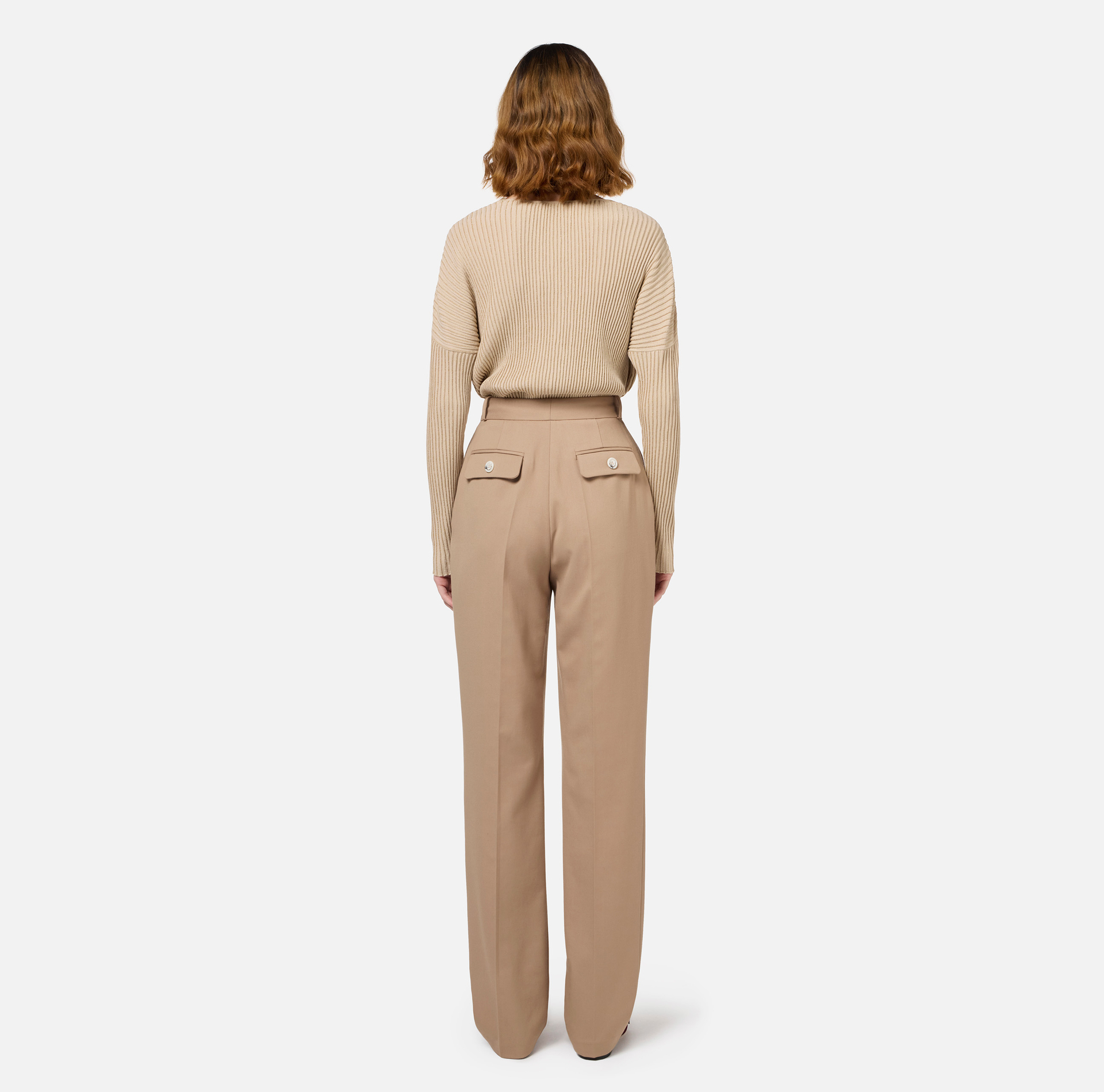 Bodysuit in narrow-ribbed lurex and viscose fabric | Elisabetta Franchi® Outlet