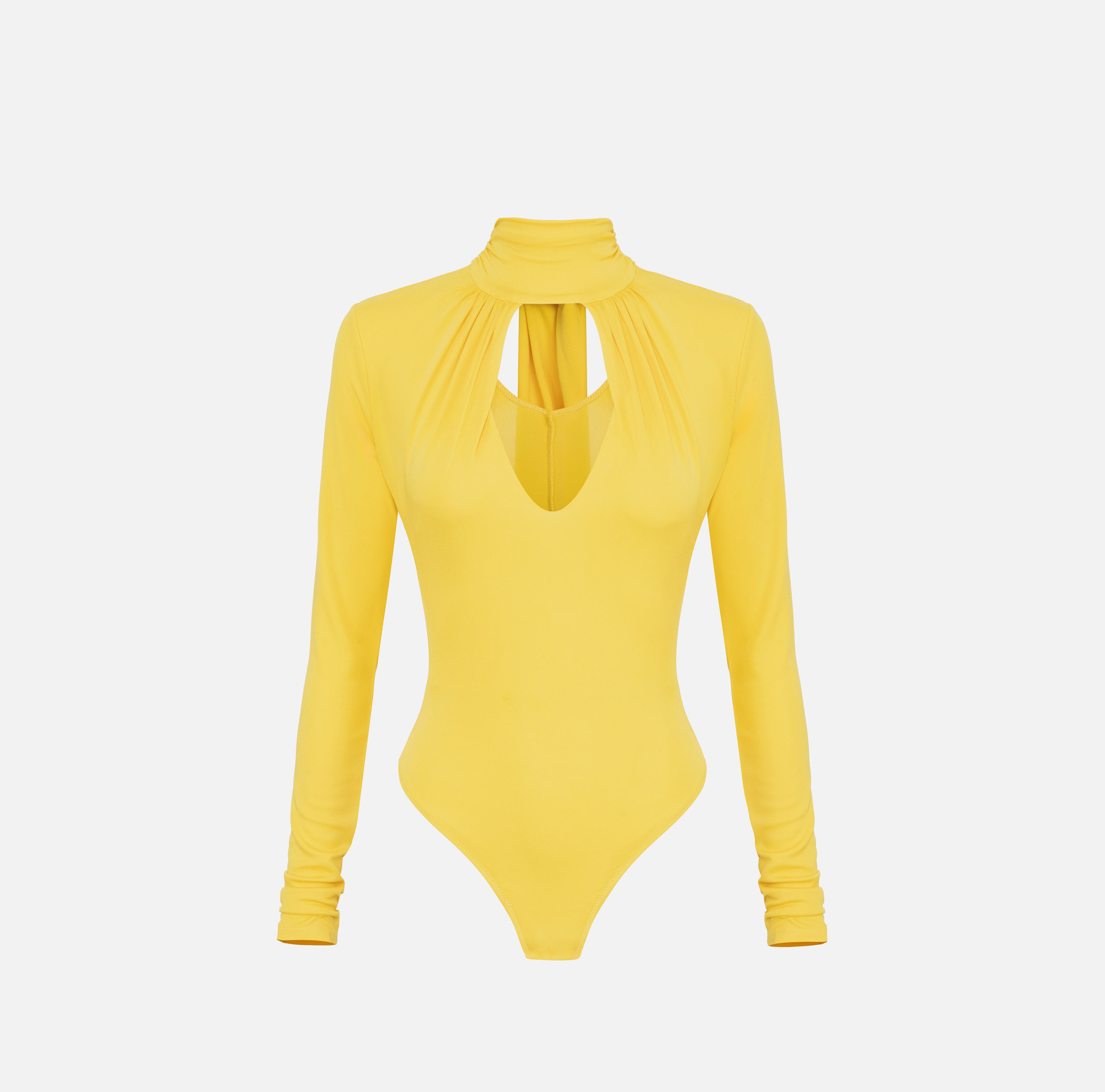 Tie neck bodysuit in jersey fabric | Elisabetta Franchi® Outlet
