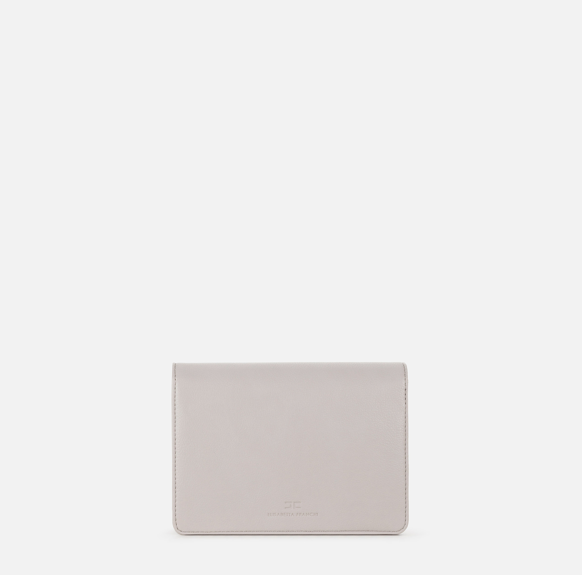 Shoulder bag with logoed turn-lock - Elisabetta Franchi® Outlet