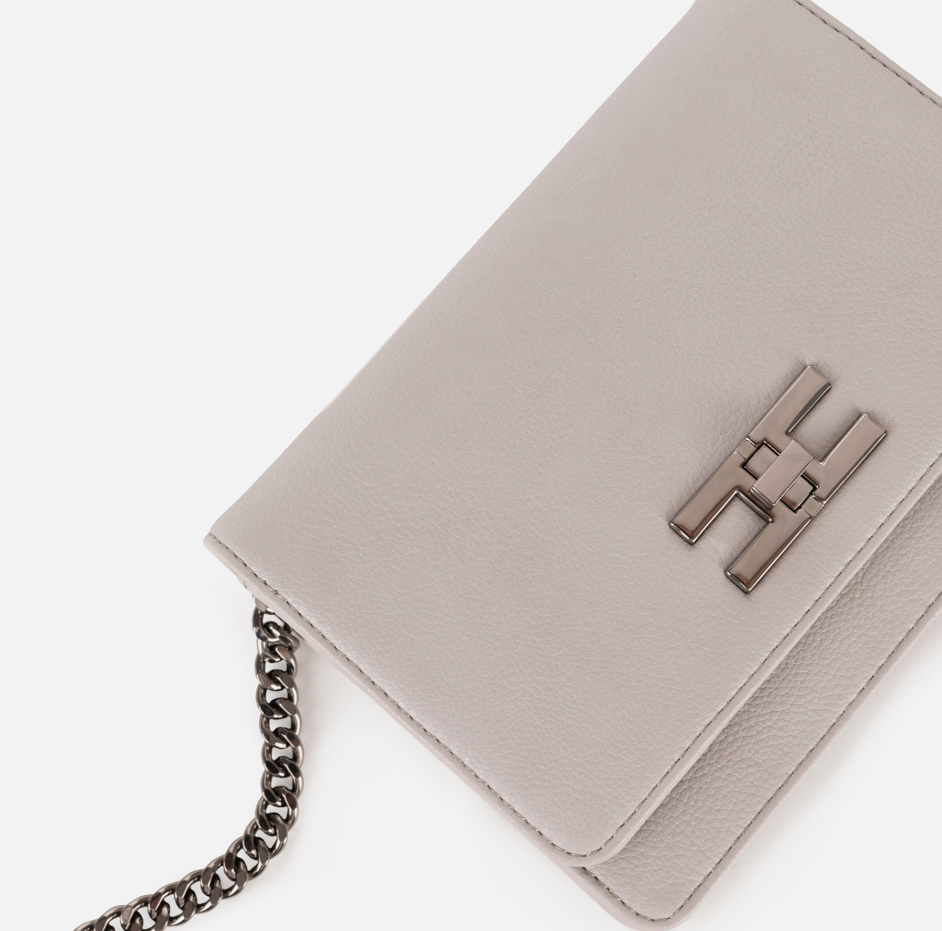 Shoulder bag with logoed turn-lock - Elisabetta Franchi® Outlet