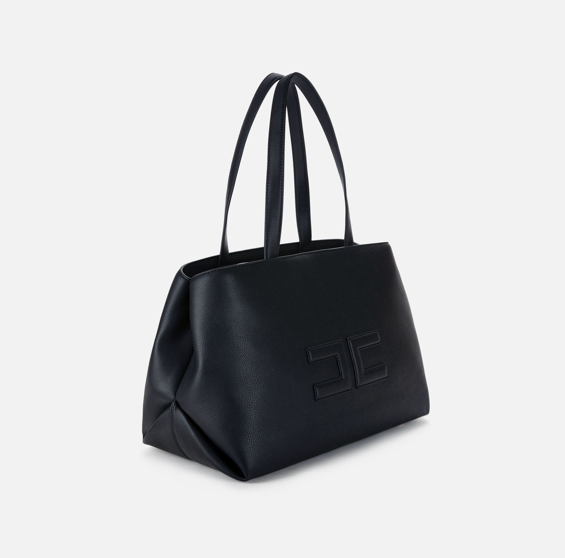 Shopper mit Logo und langem Henkel - Elisabetta Franchi® Outlet