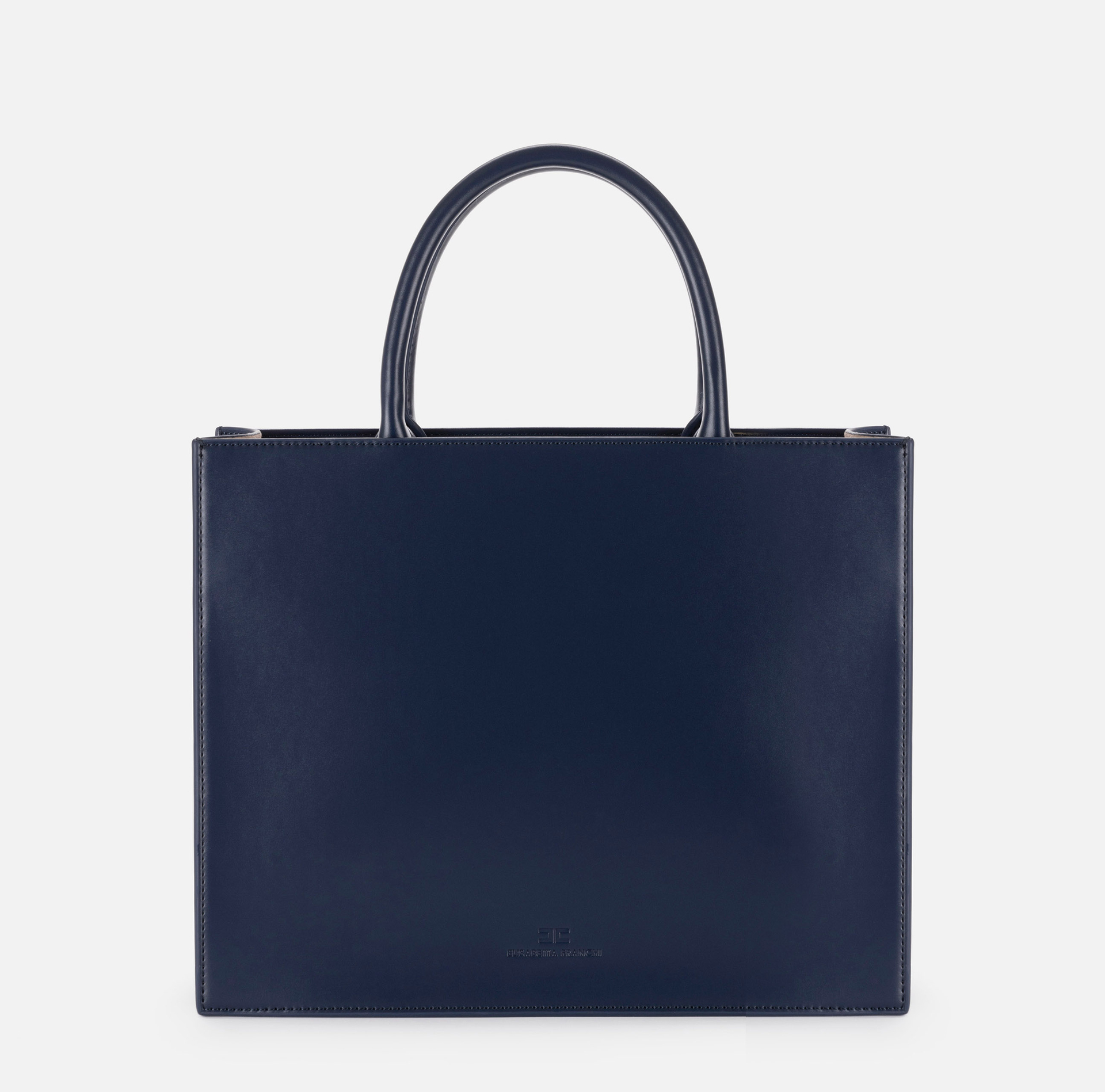Borsa a mano media con logo | Elisabetta Franchi® Outlet