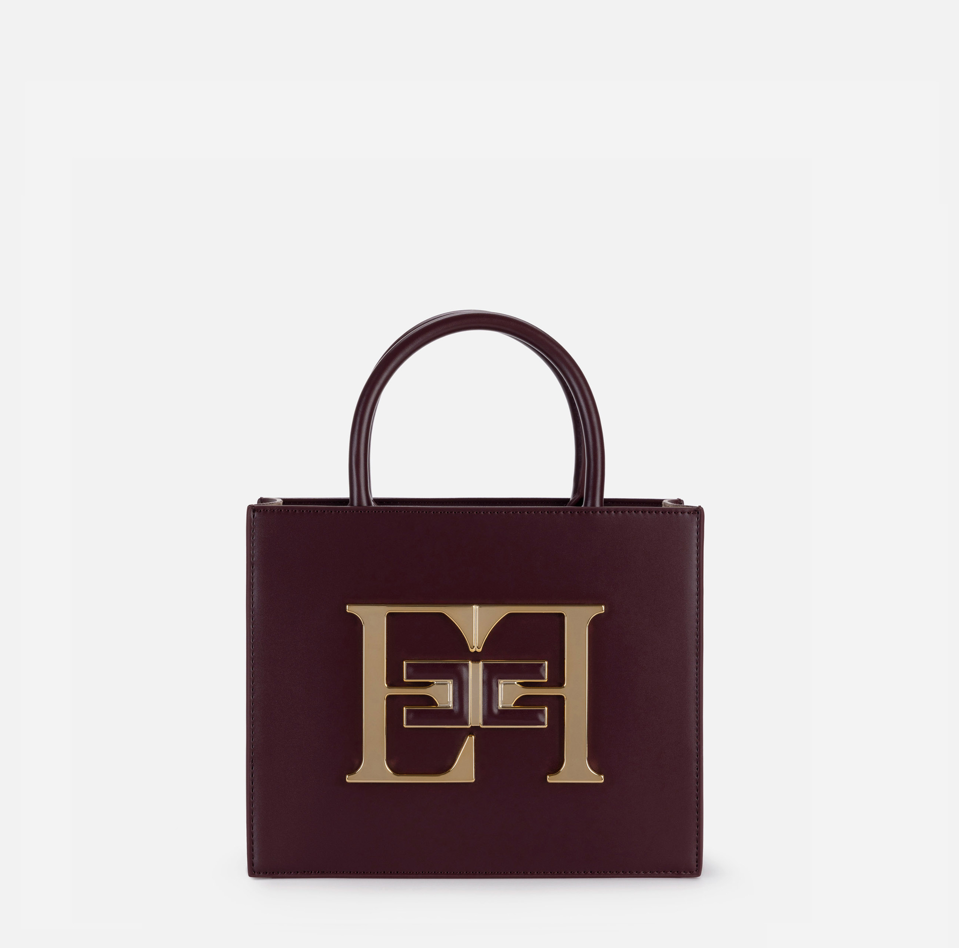 Sac à main de petite taille avec logo | Elisabetta Franchi® Outlet