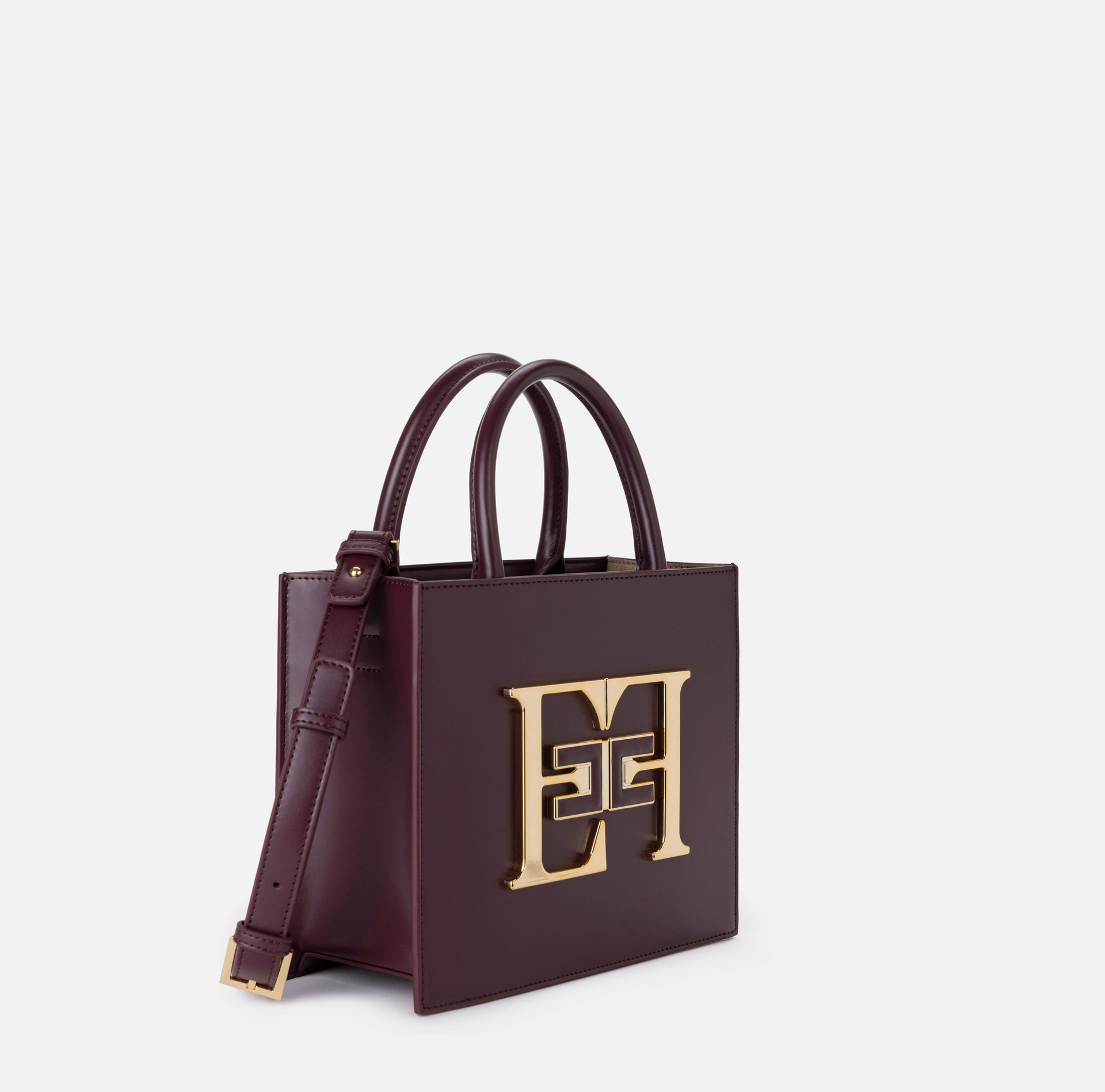 Sac à main de petite taille avec logo | Elisabetta Franchi® Outlet