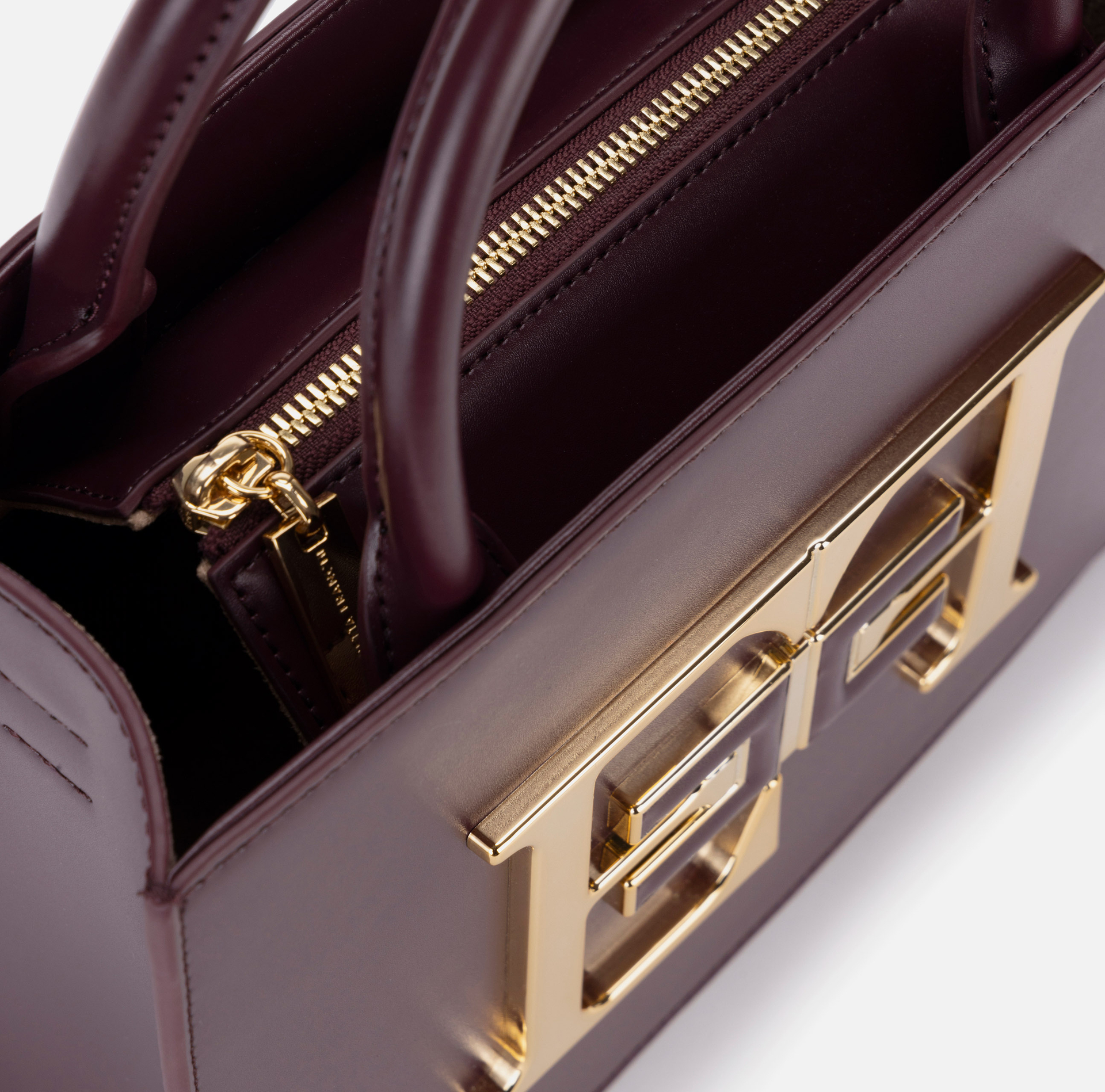 Sac à main de petite taille avec logo | Elisabetta Franchi® Outlet