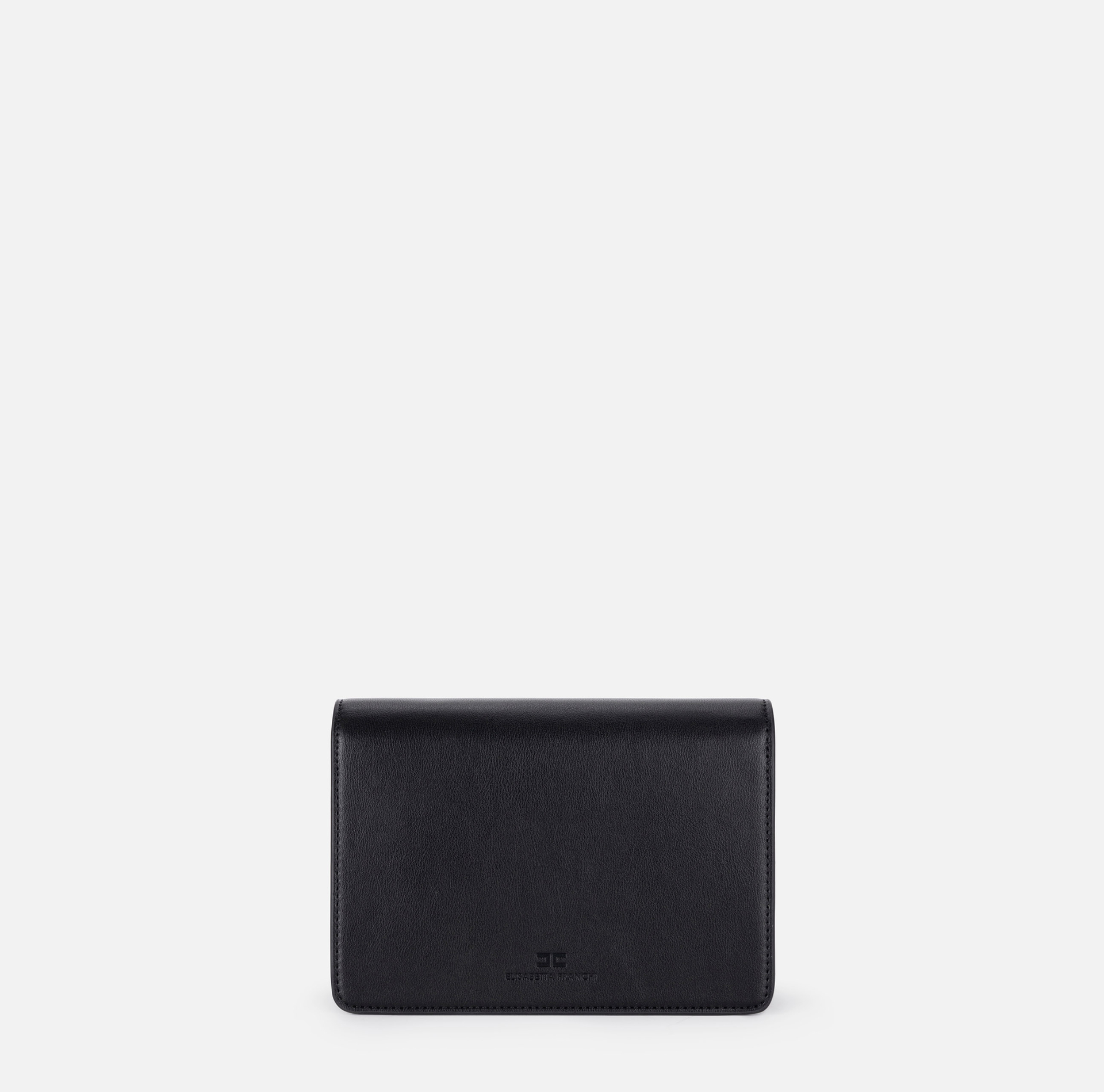 Shoulder bag with metal logo turn-lock | Elisabetta Franchi® Outlet