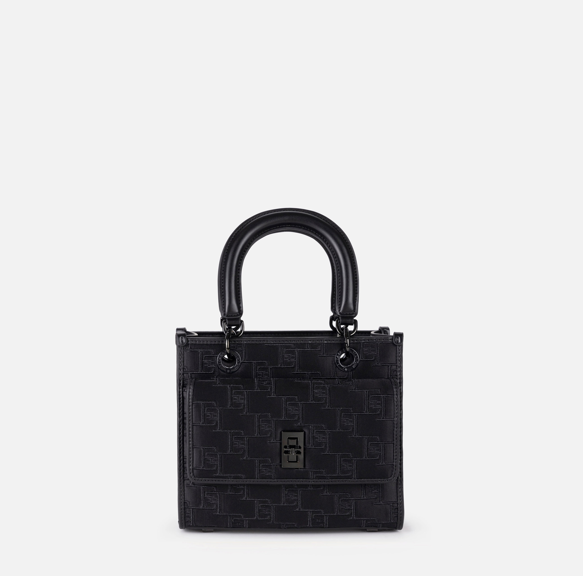 Sac à main de petite taille avec logo gaufré | Elisabetta Franchi® Outlet