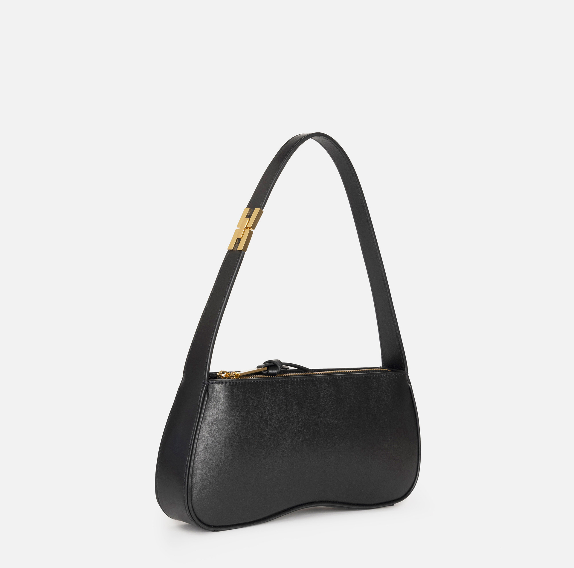 Borsa hobo media in nappa lucida | Elisabetta Franchi® Outlet