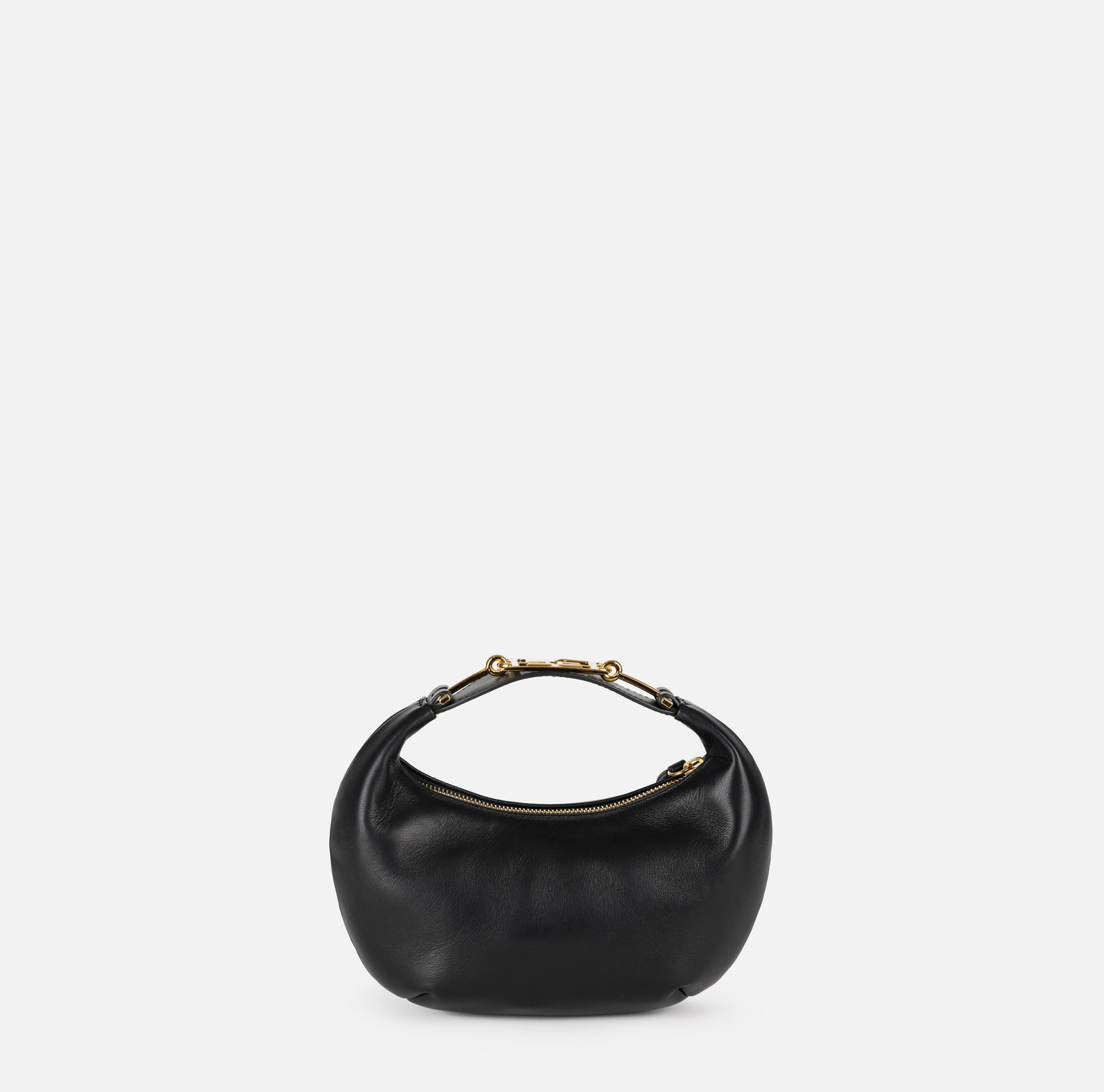 Medium hobo bag with metal horsebit - Elisabetta Franchi® Outlet