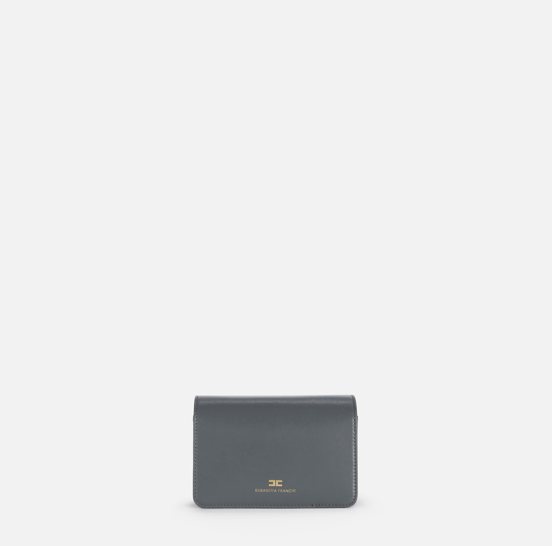 Sac à bandoulière en cuir nappa avec soufflet | Elisabetta Franchi® Outlet