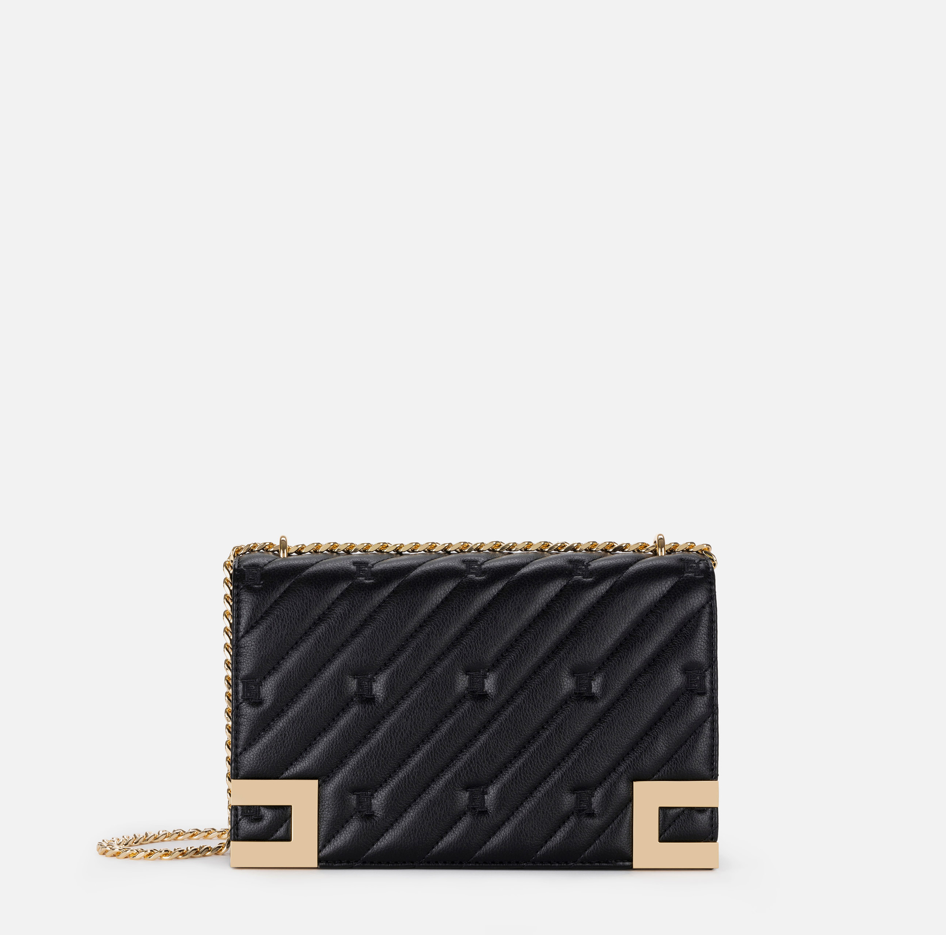 Large quilted bag with shoulder strap | Elisabetta Franchi® Outlet