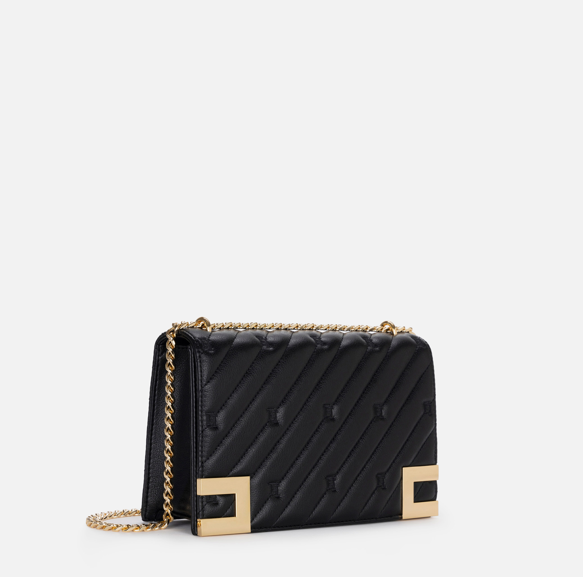 Large quilted bag with shoulder strap | Elisabetta Franchi® Outlet