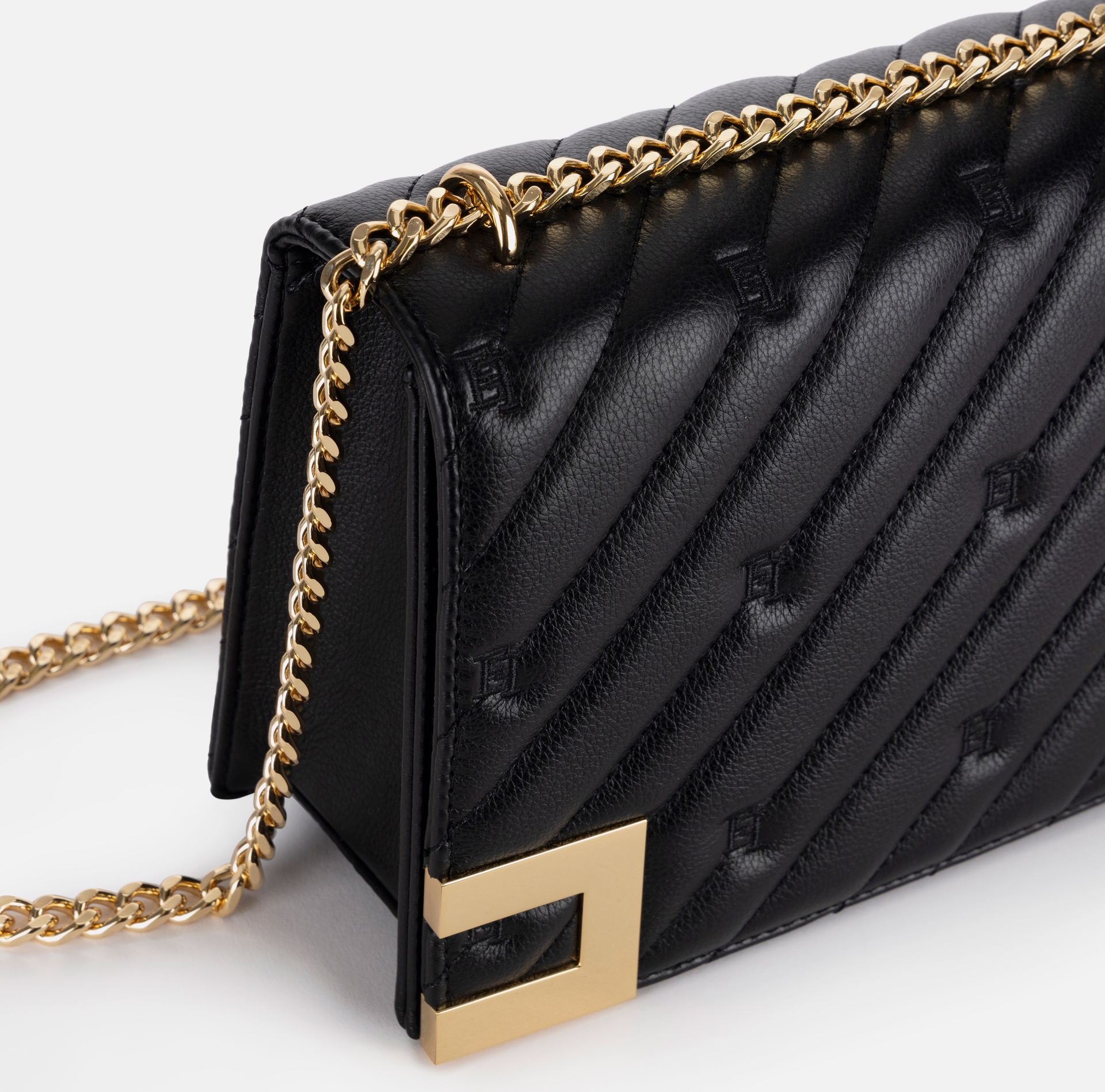 Large quilted bag with shoulder strap | Elisabetta Franchi® Outlet