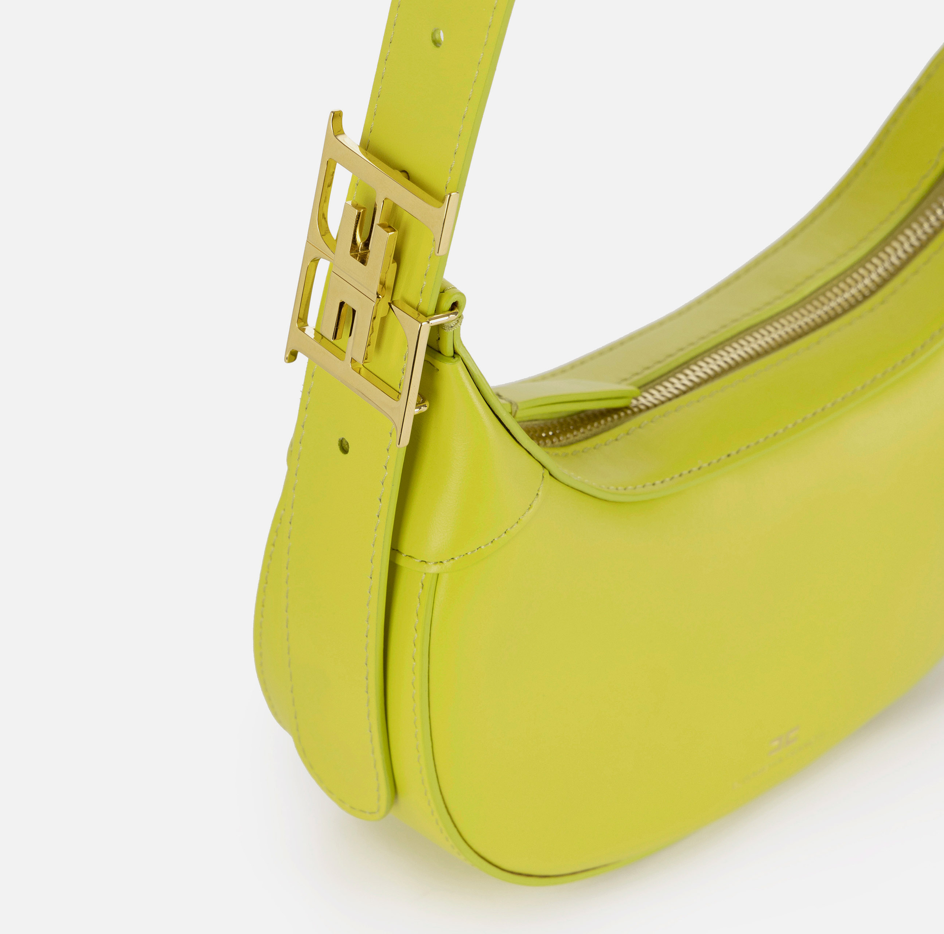 Sac hobo de taille moyenne avec boucle en métal - Elisabetta Franchi® Outlet