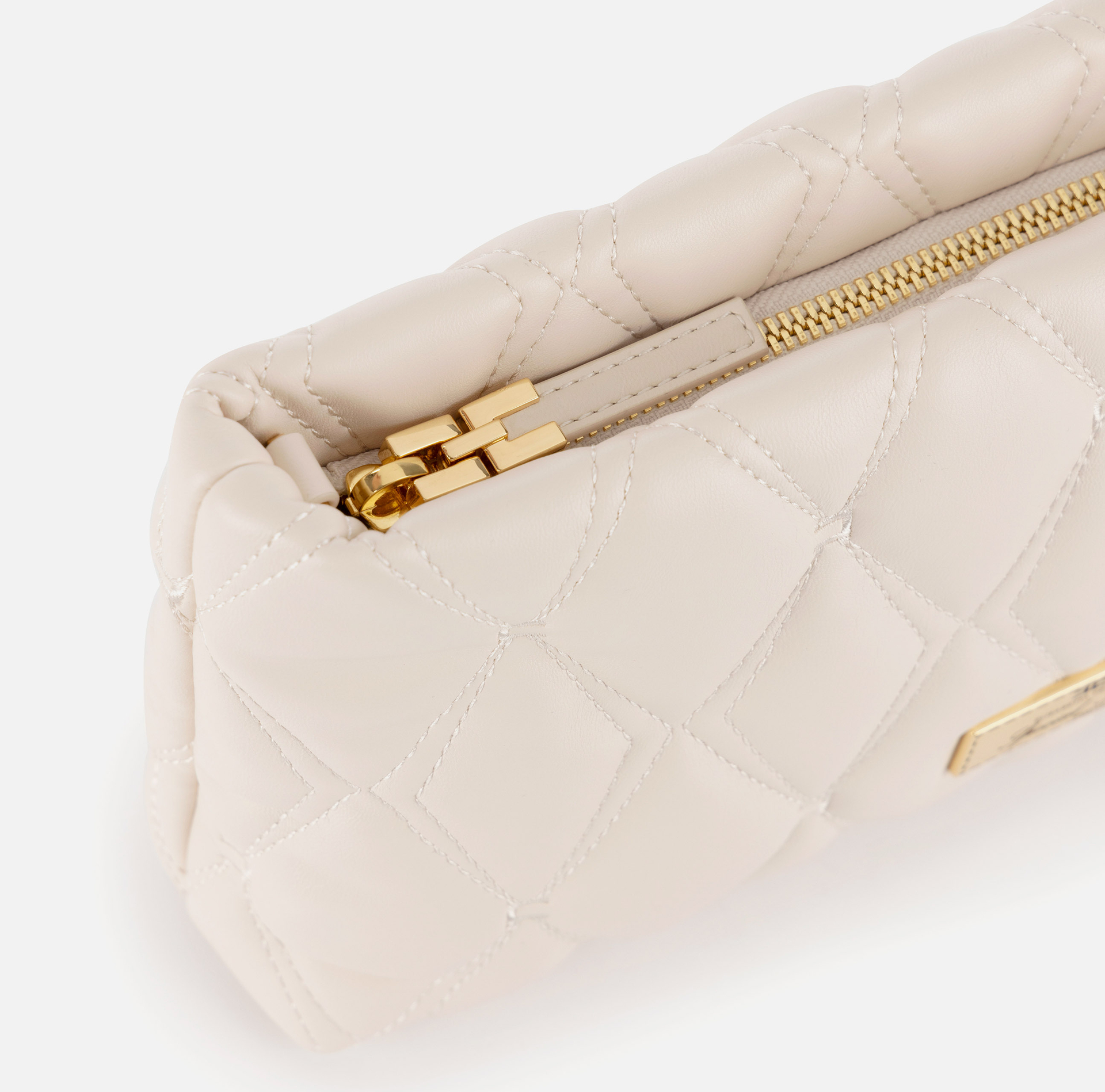 Bolso de mano de tejido en relieve con correa de cadena | Elisabetta Franchi® Outlet