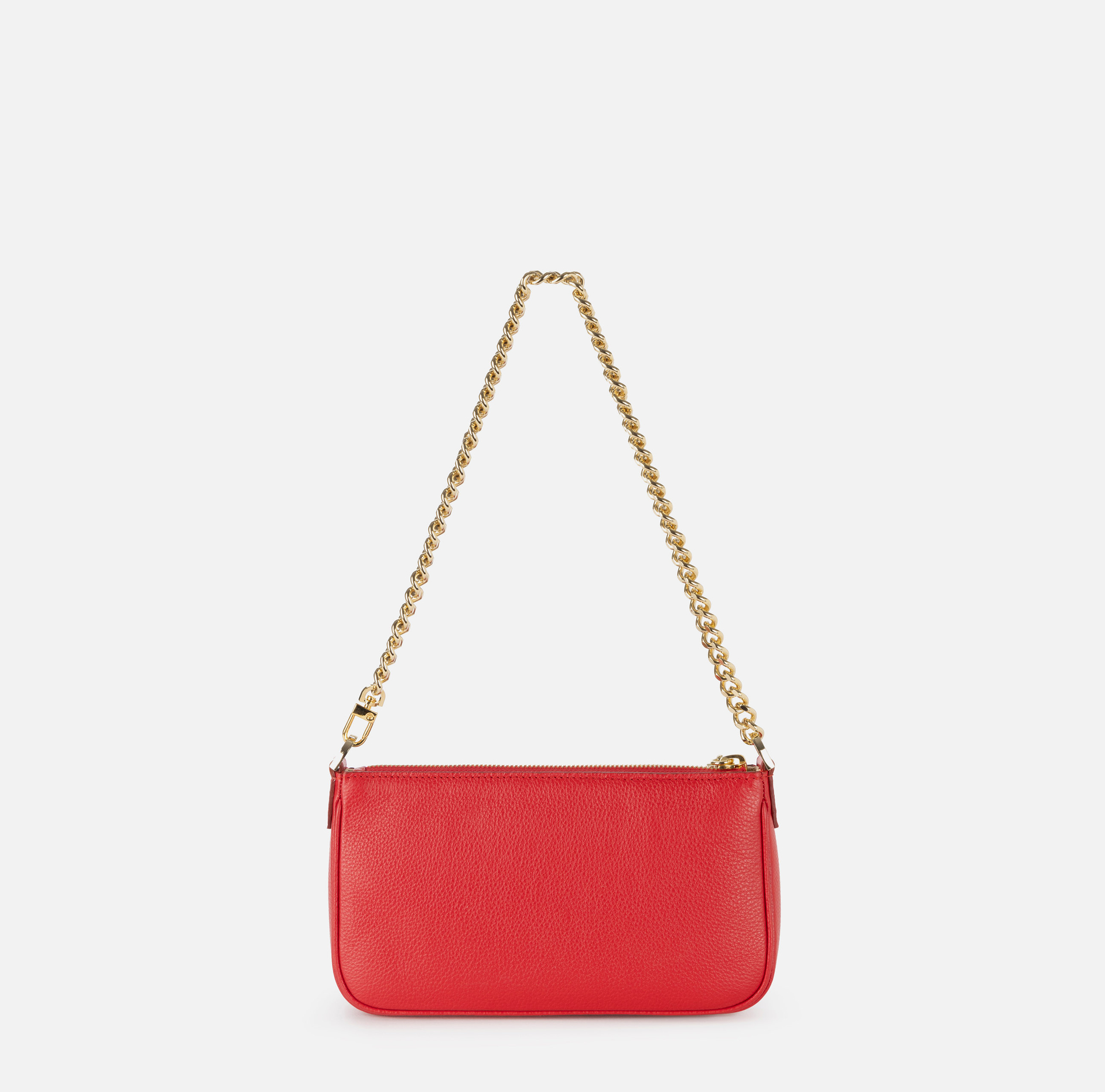 Miniborsa a tracolla in pelle con lettering | Elisabetta Franchi® Outlet