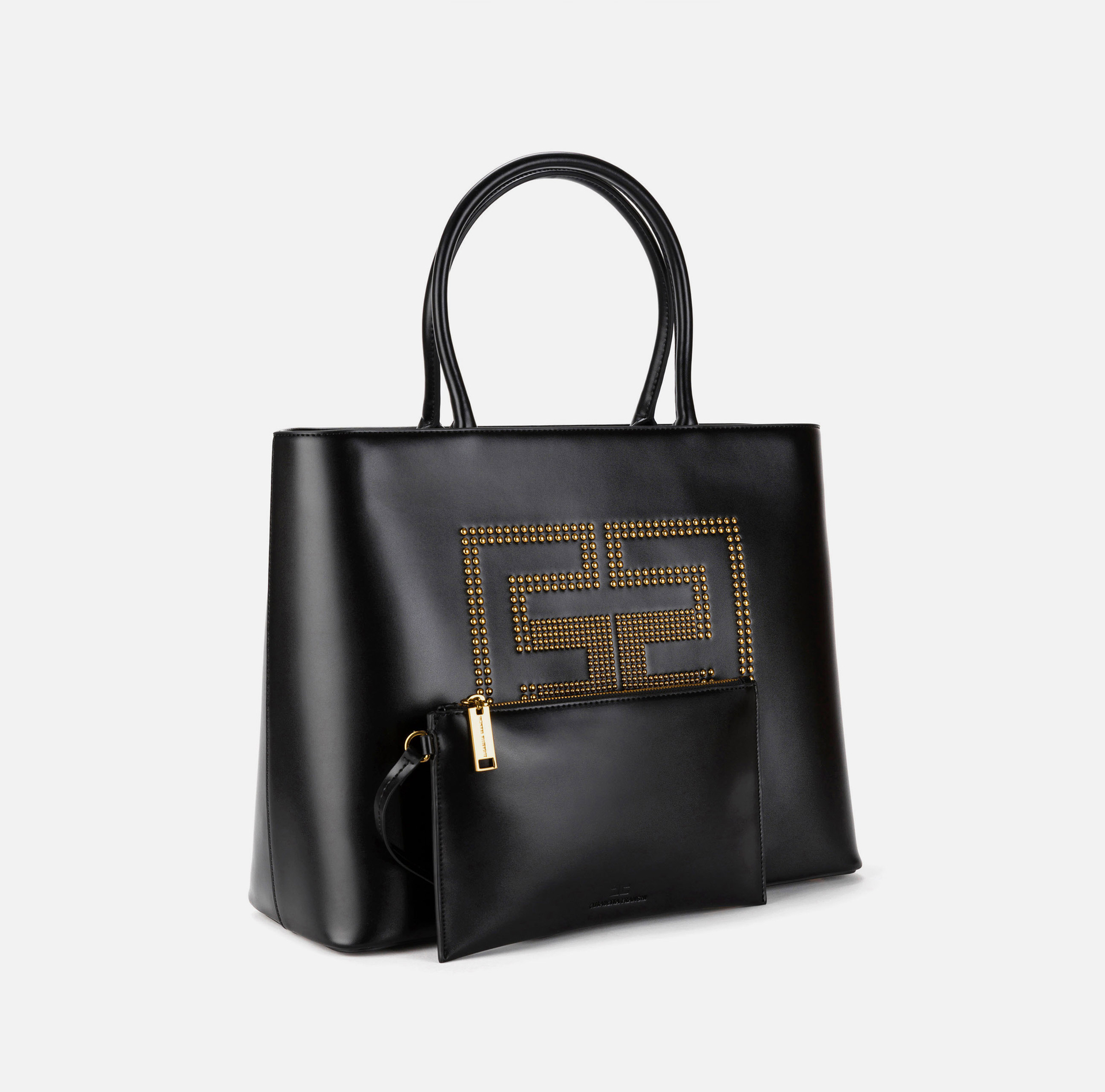 Studded logo shopper | Elisabetta Franchi® Outlet
