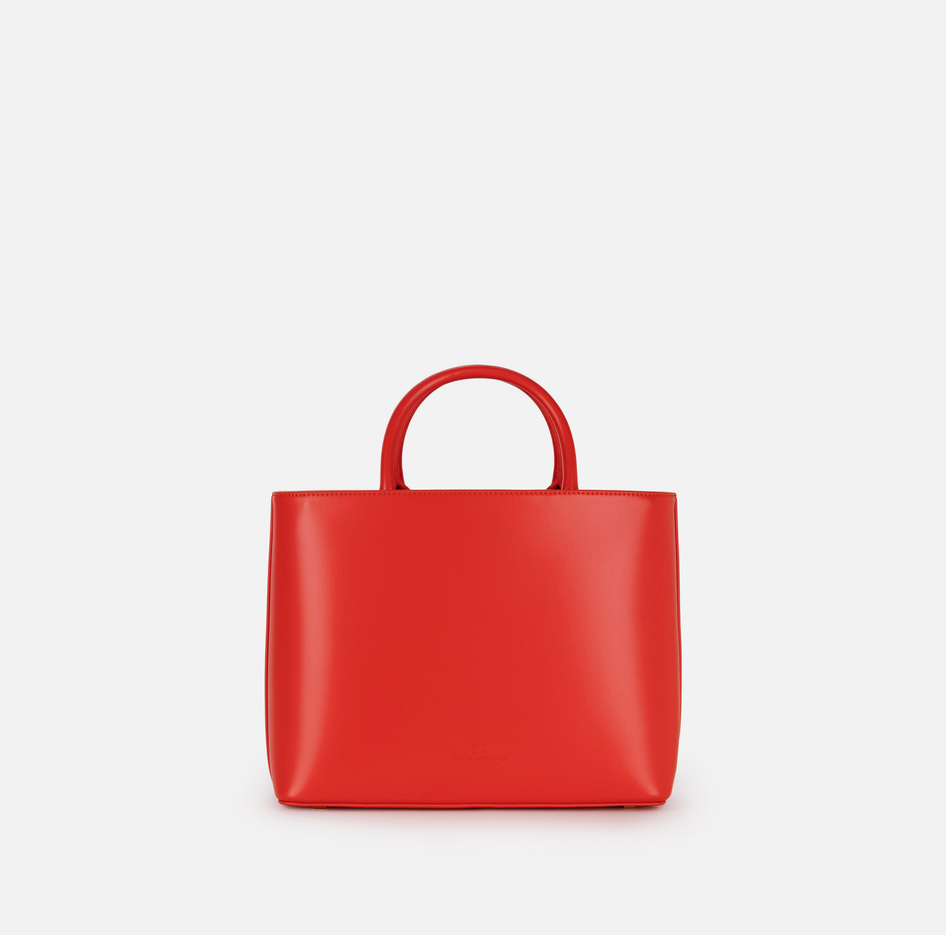 Shopper bag with studded logo - Elisabetta Franchi® Outlet