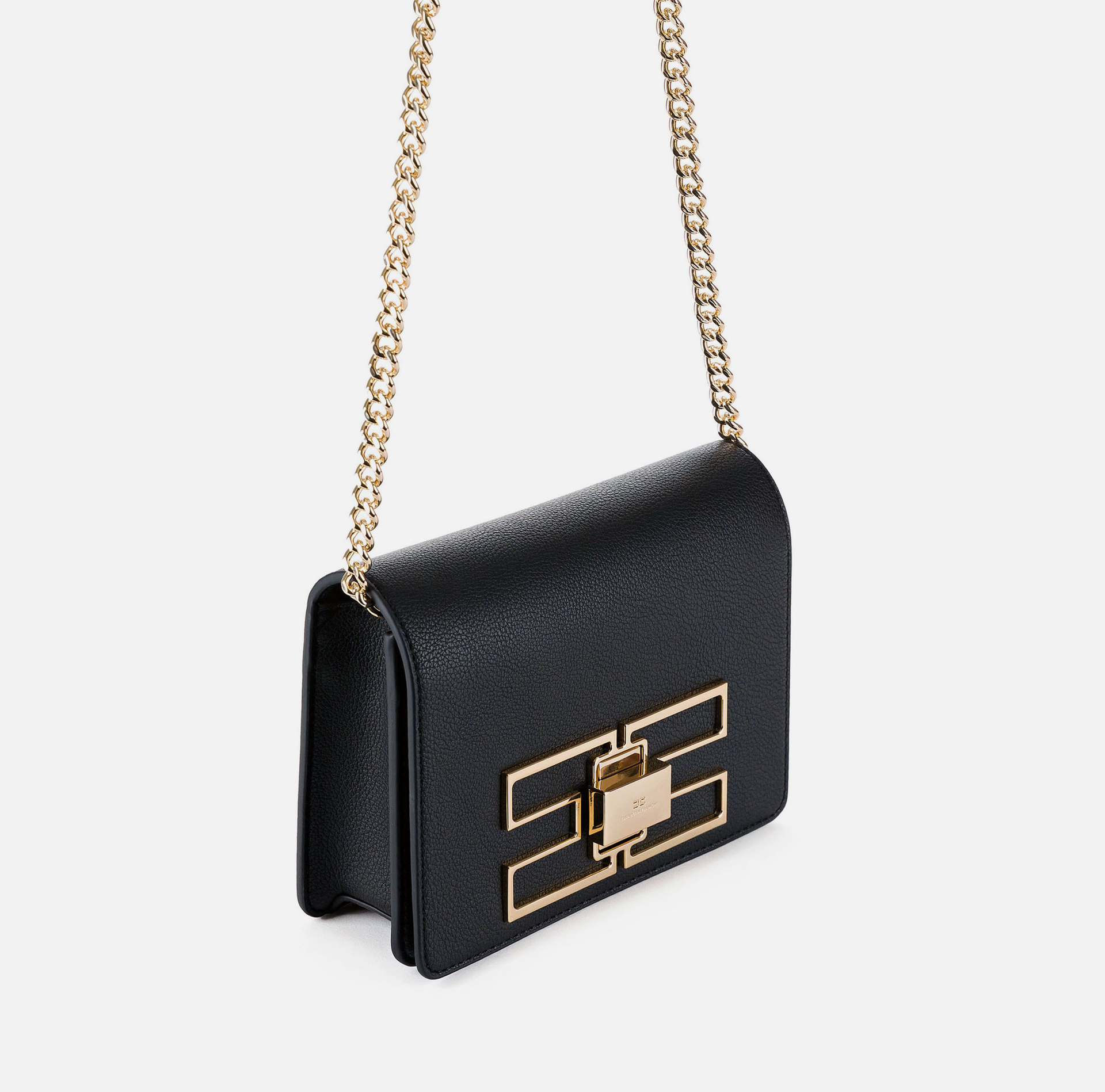 Logo shoulder bag - Elisabetta Franchi® Outlet