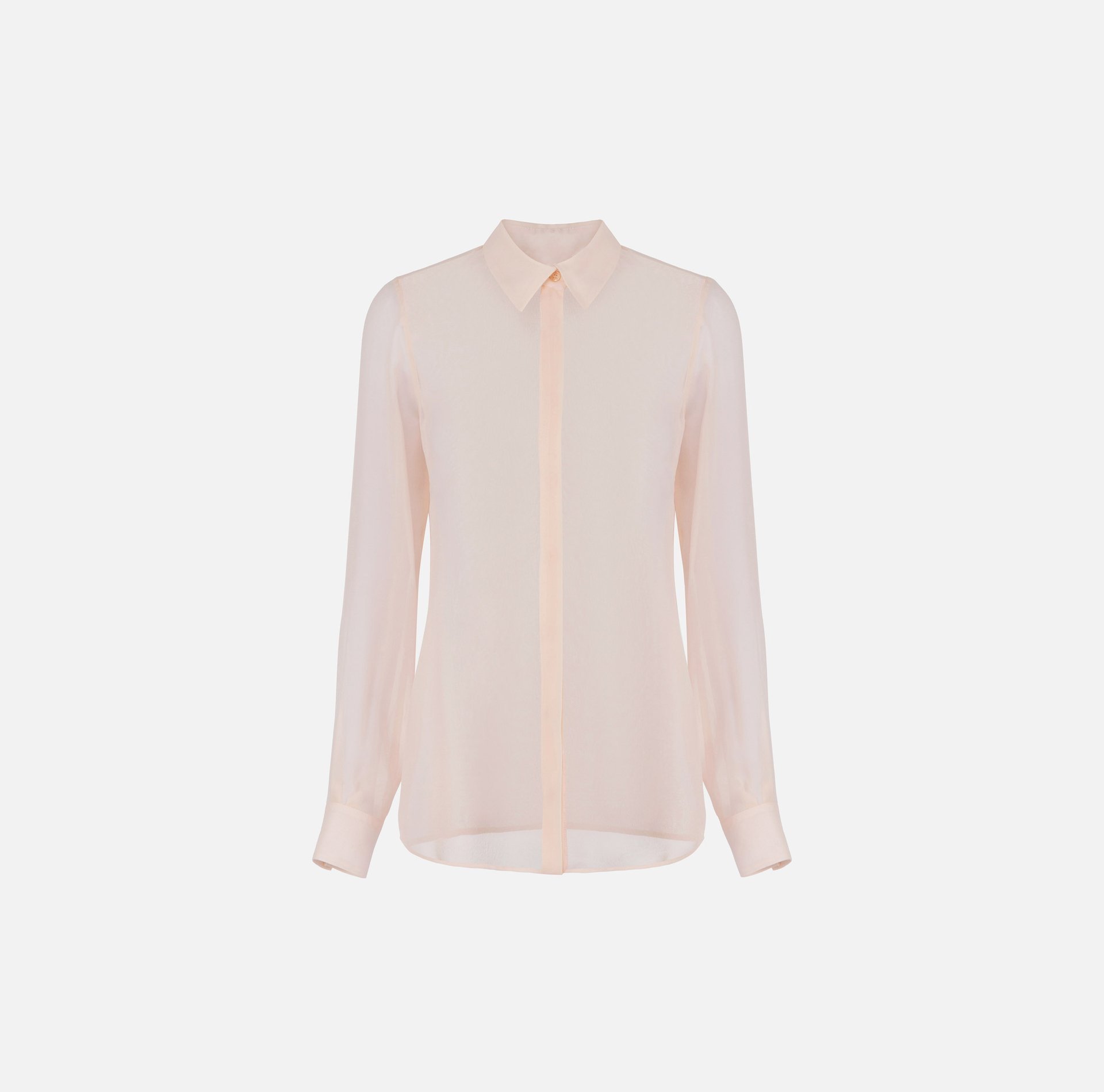 Blouse in silk Georgette fabric | Elisabetta Franchi® Outlet