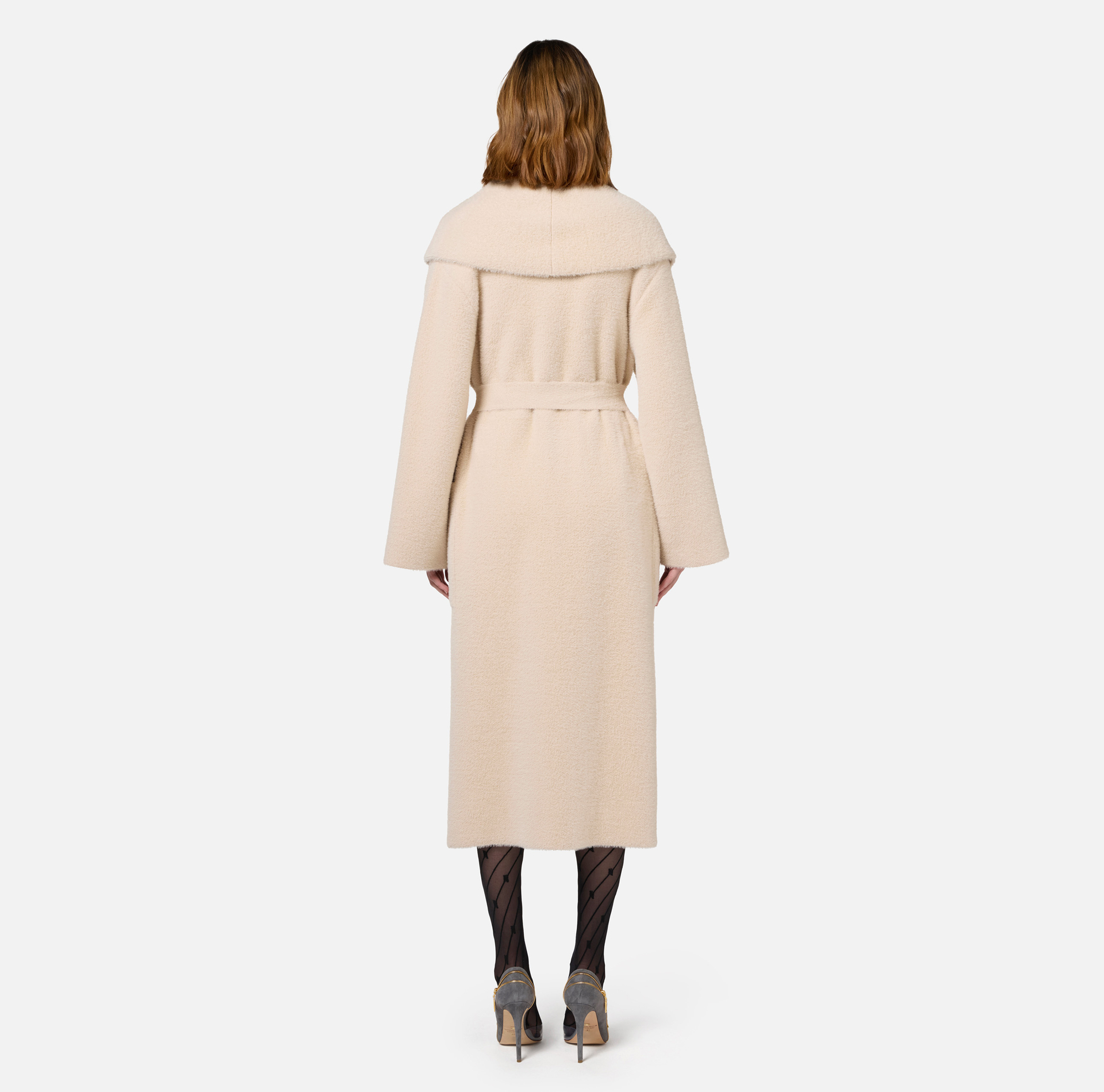 Cappotto vestaglia in maglia | Elisabetta Franchi® Outlet