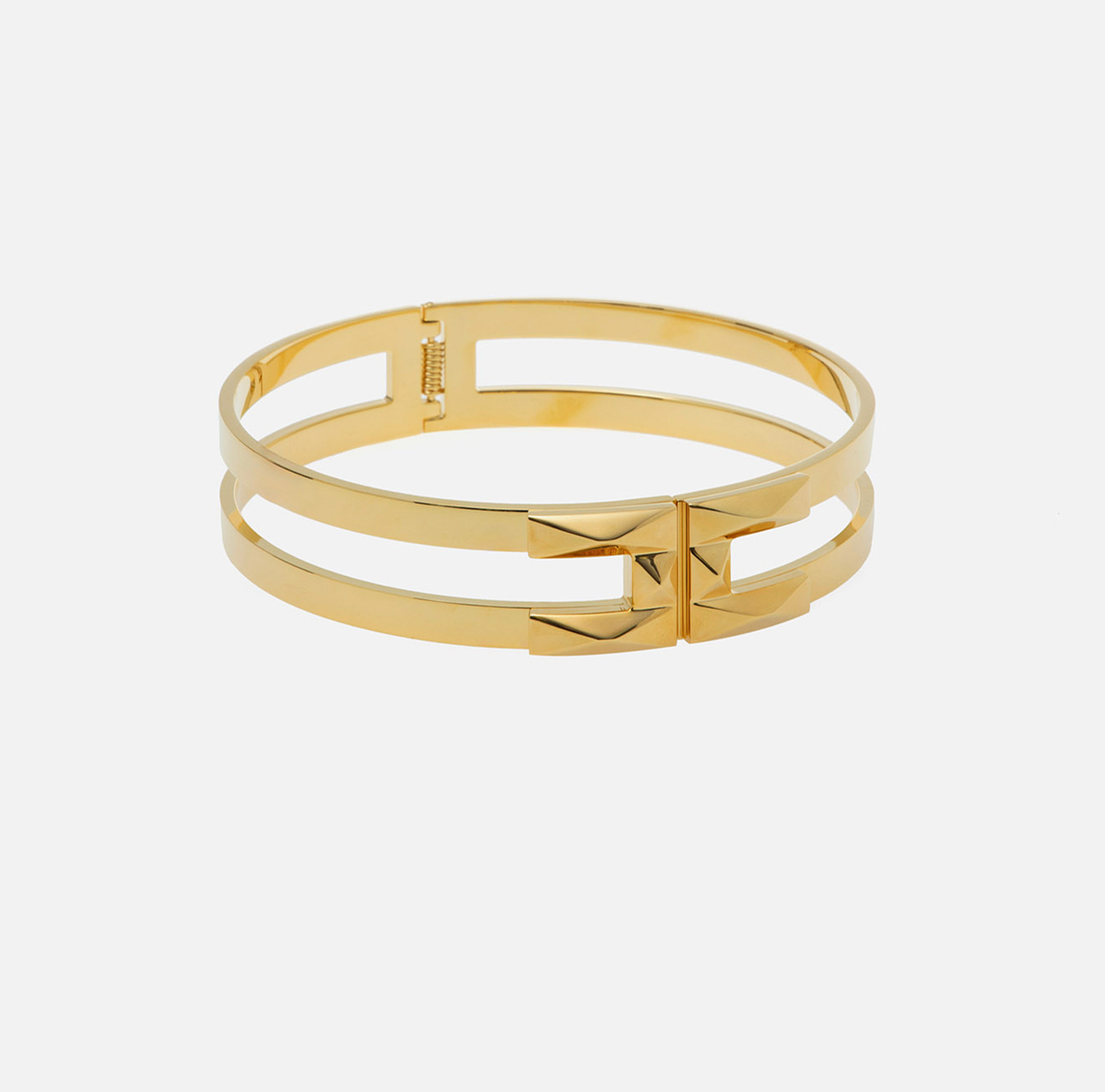 Golden metal rigid chocker | Elisabetta Franchi® Outlet