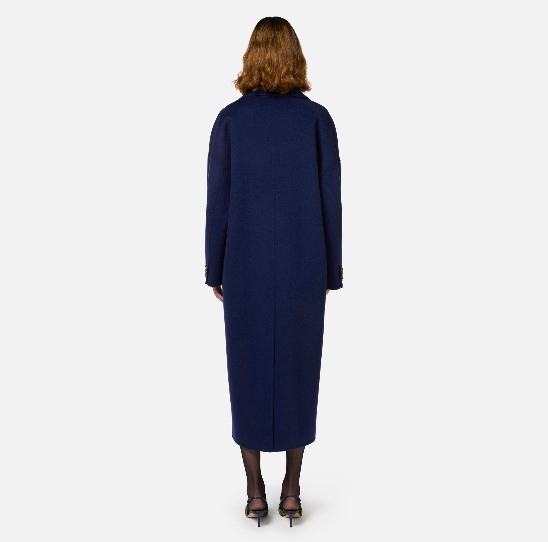 Cappotto over in lana | Elisabetta Franchi® Outlet