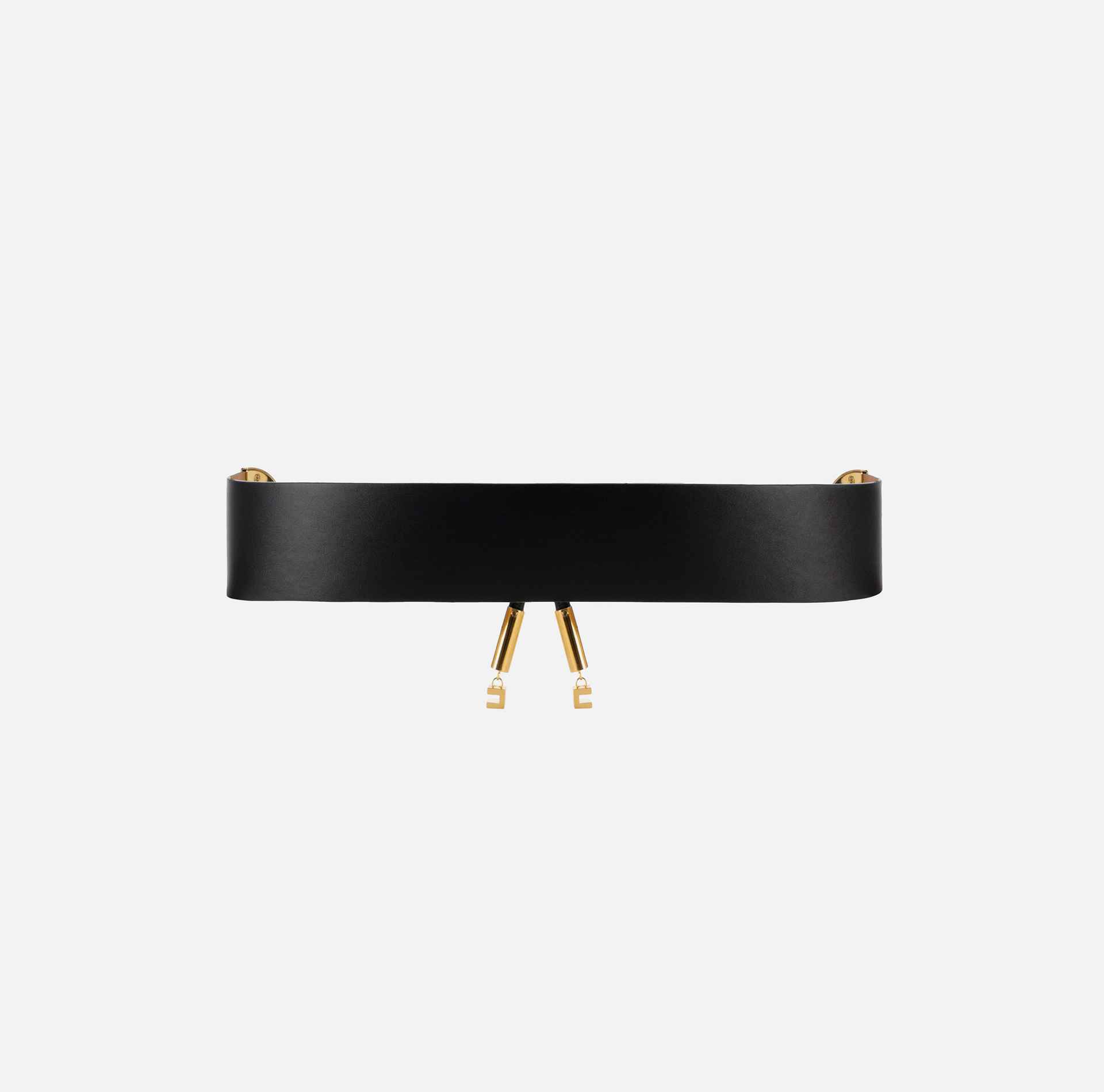 Faux leather wide belt with knot - Elisabetta Franchi® Outlet