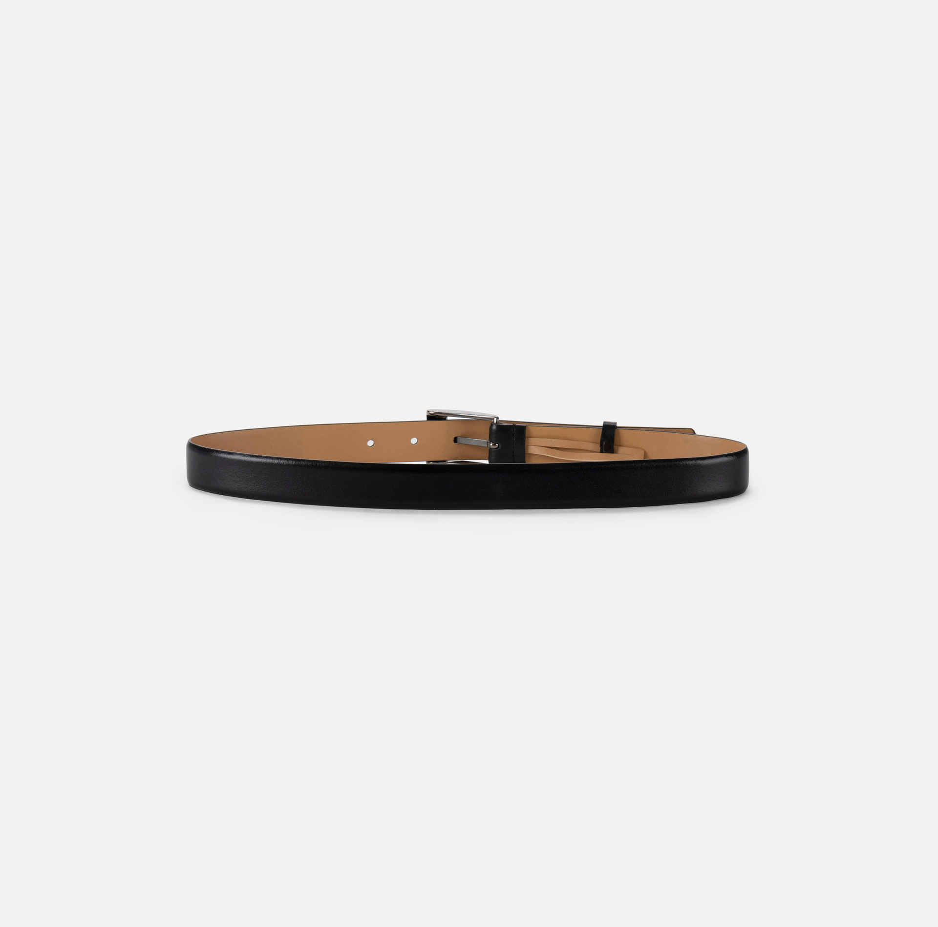 Thin laminated faux leather belt - Elisabetta Franchi® Outlet