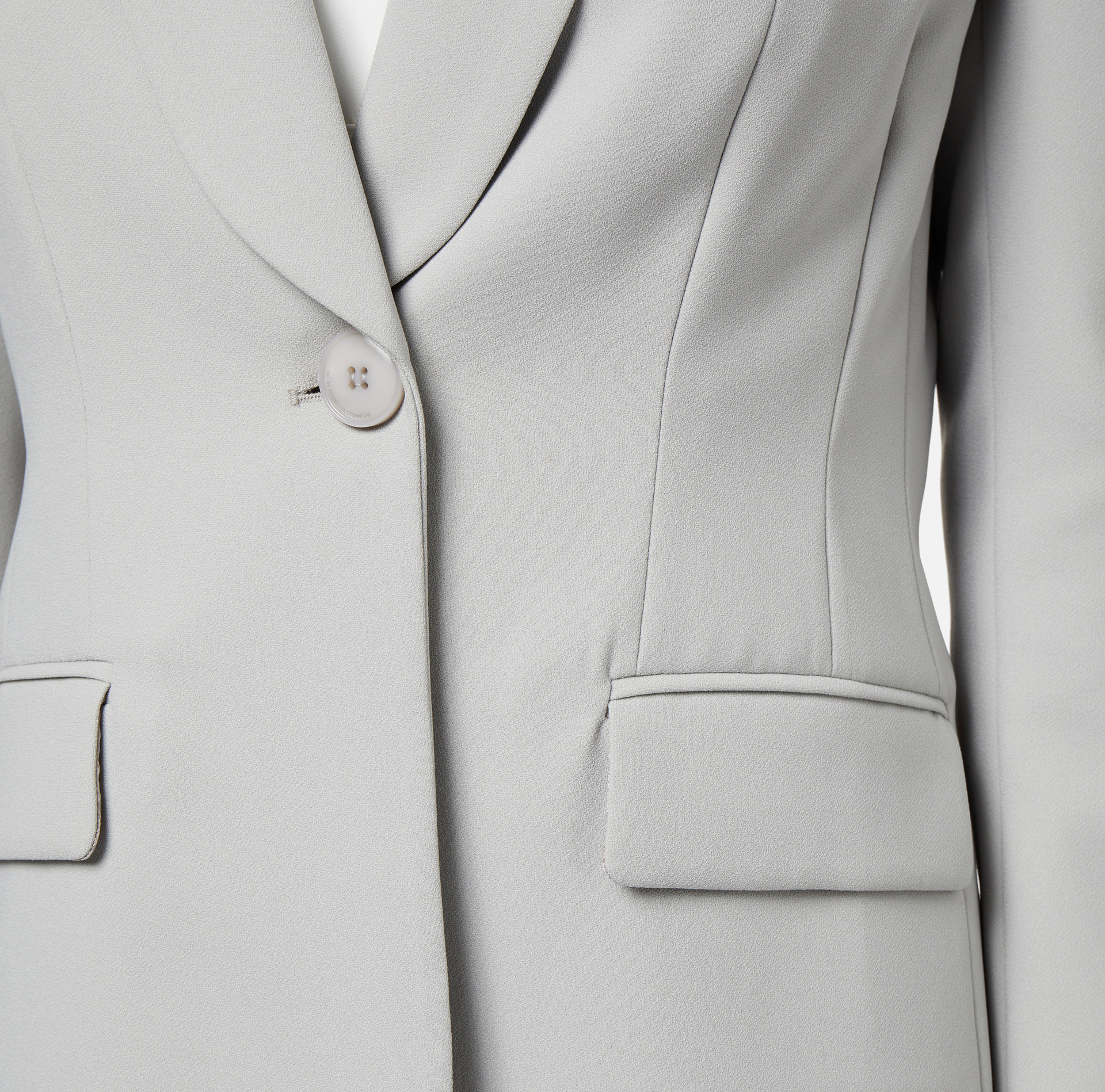 Crêpe jacket with shawl lapel | Elisabetta Franchi® Outlet