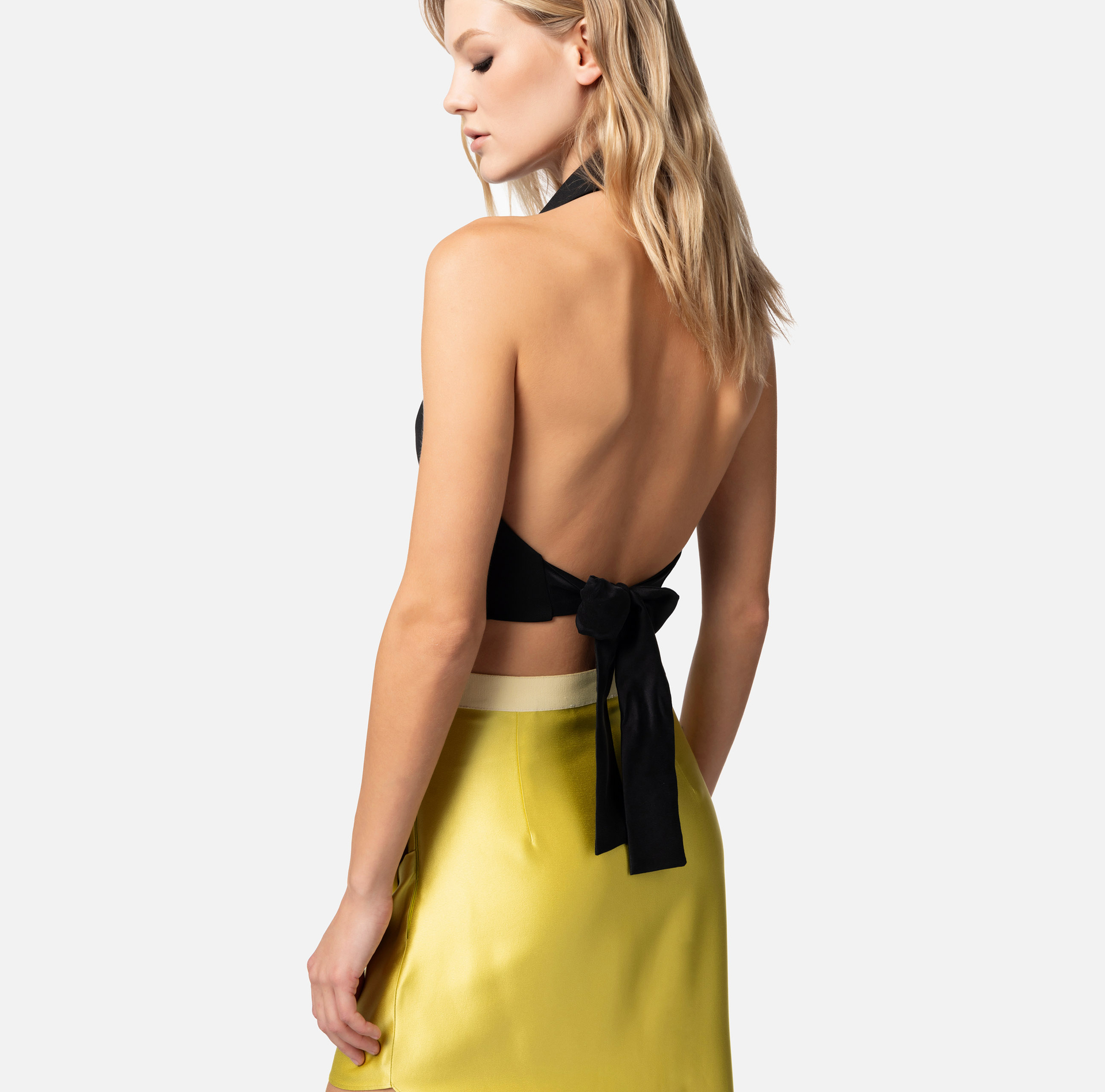 Cool wool waistcoat with sash belt - Elisabetta Franchi® Outlet