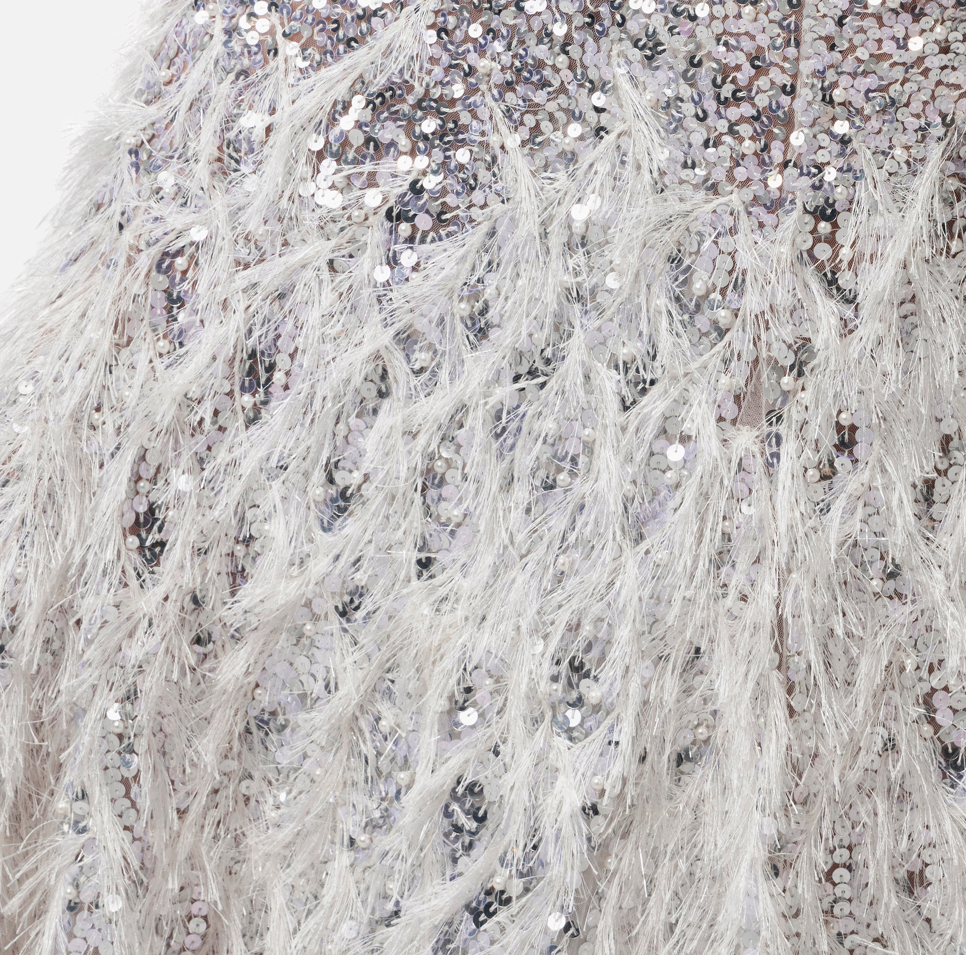 Embroidered long skirt in tulle fabric - Elisabetta Franchi® Outlet