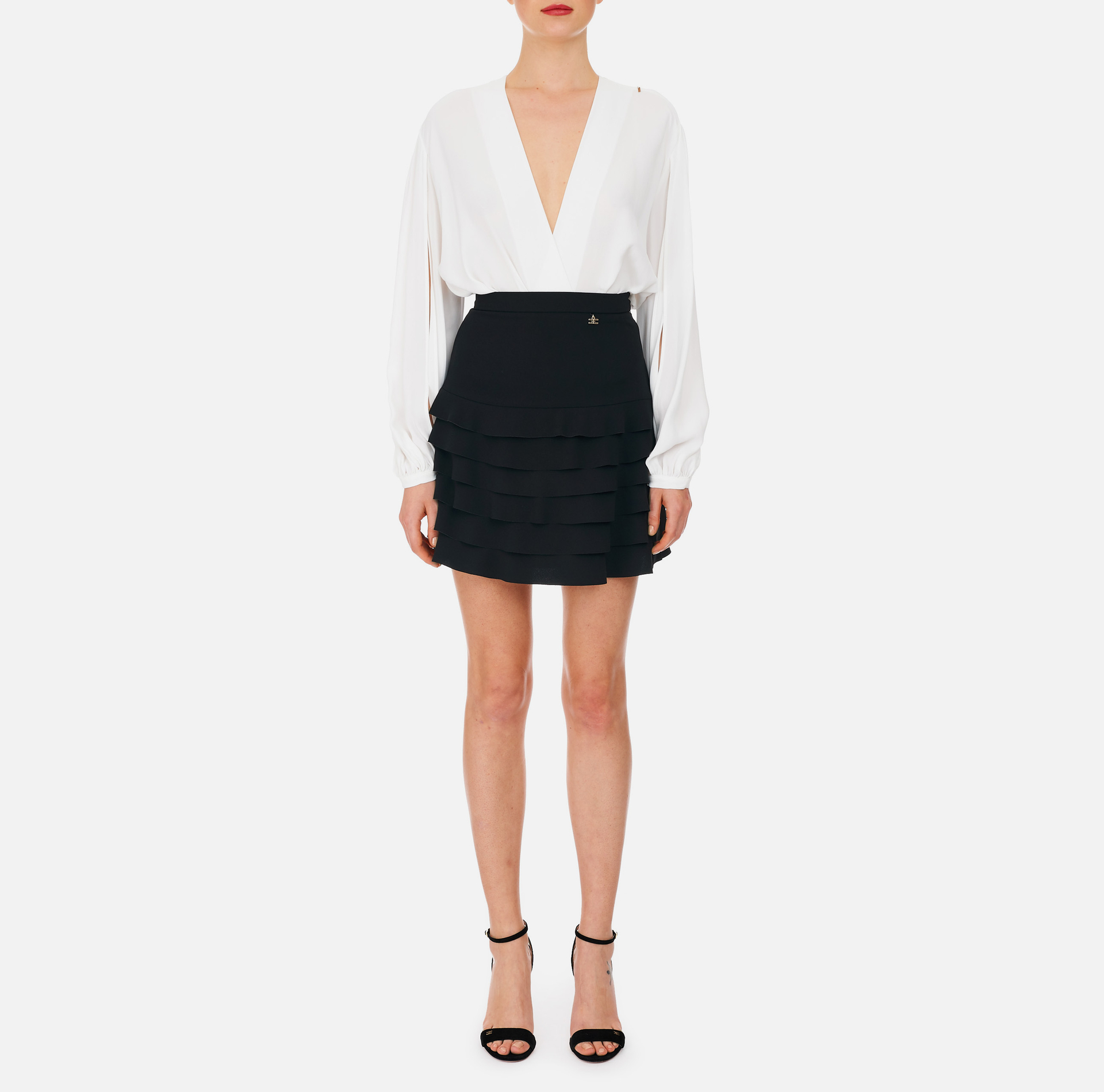 Mini-jupe plissée - Elisabetta Franchi® Outlet