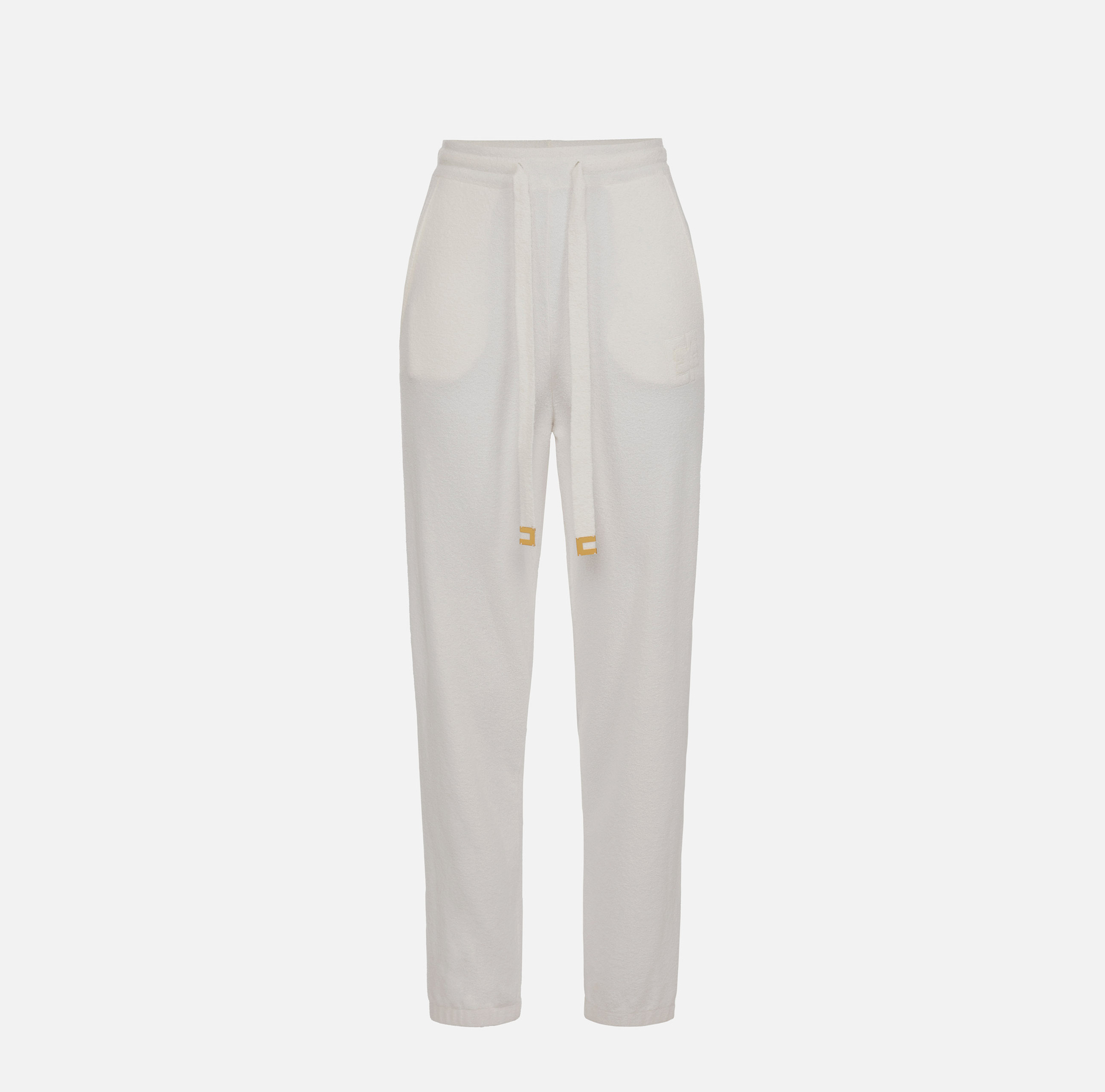Cotton jogger trousers - Elisabetta Franchi® Outlet