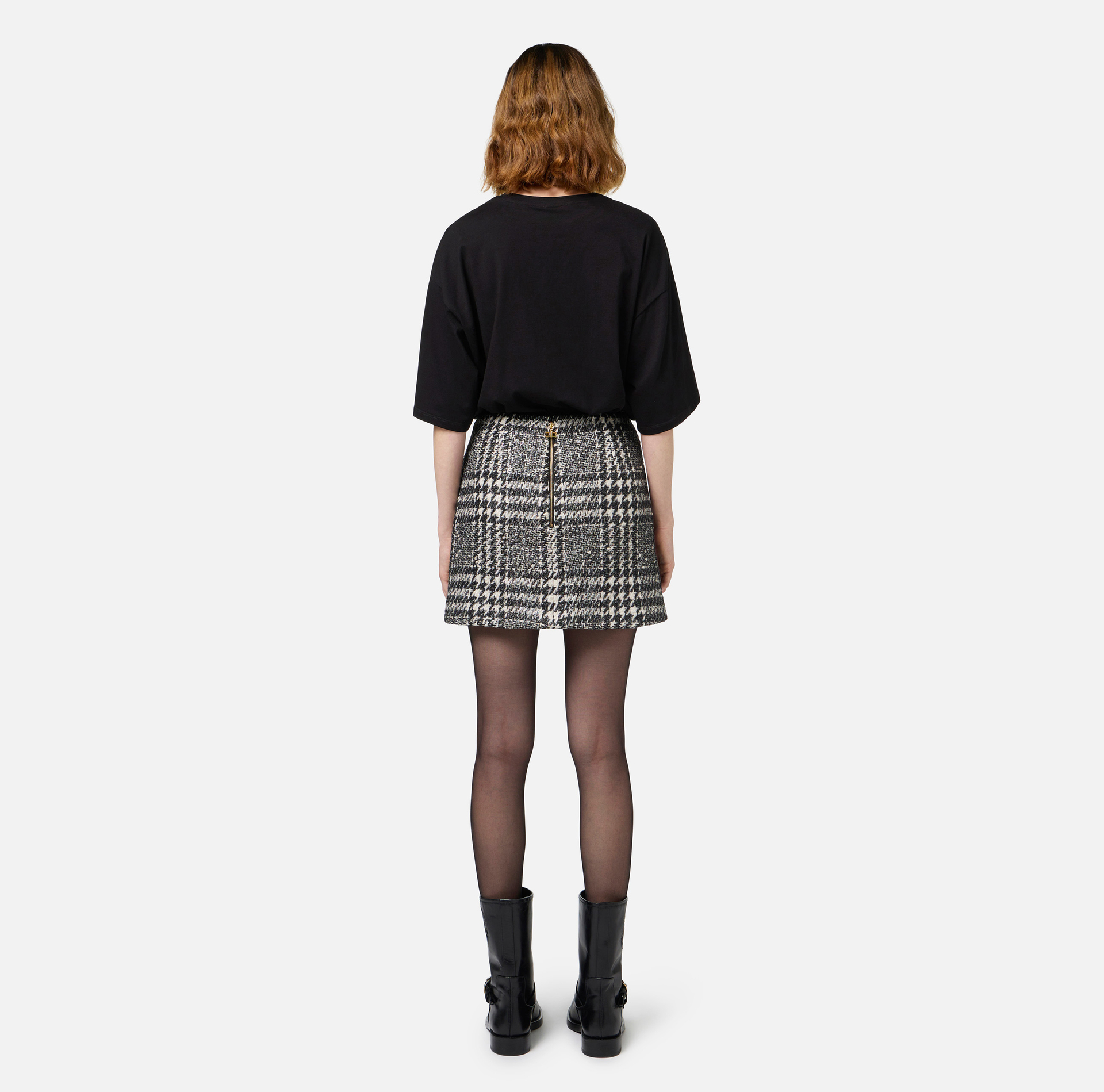 T-shirt in jersey con maxi logo sulle maniche - Elisabetta Franchi® Outlet