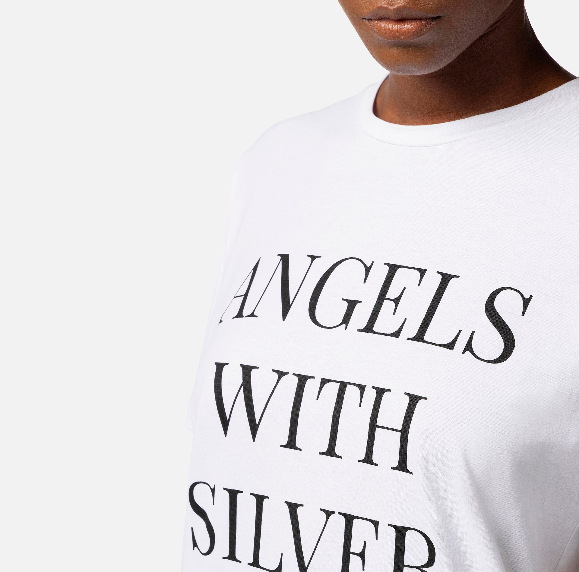 Jersey T-shirt with print - Elisabetta Franchi® Outlet
