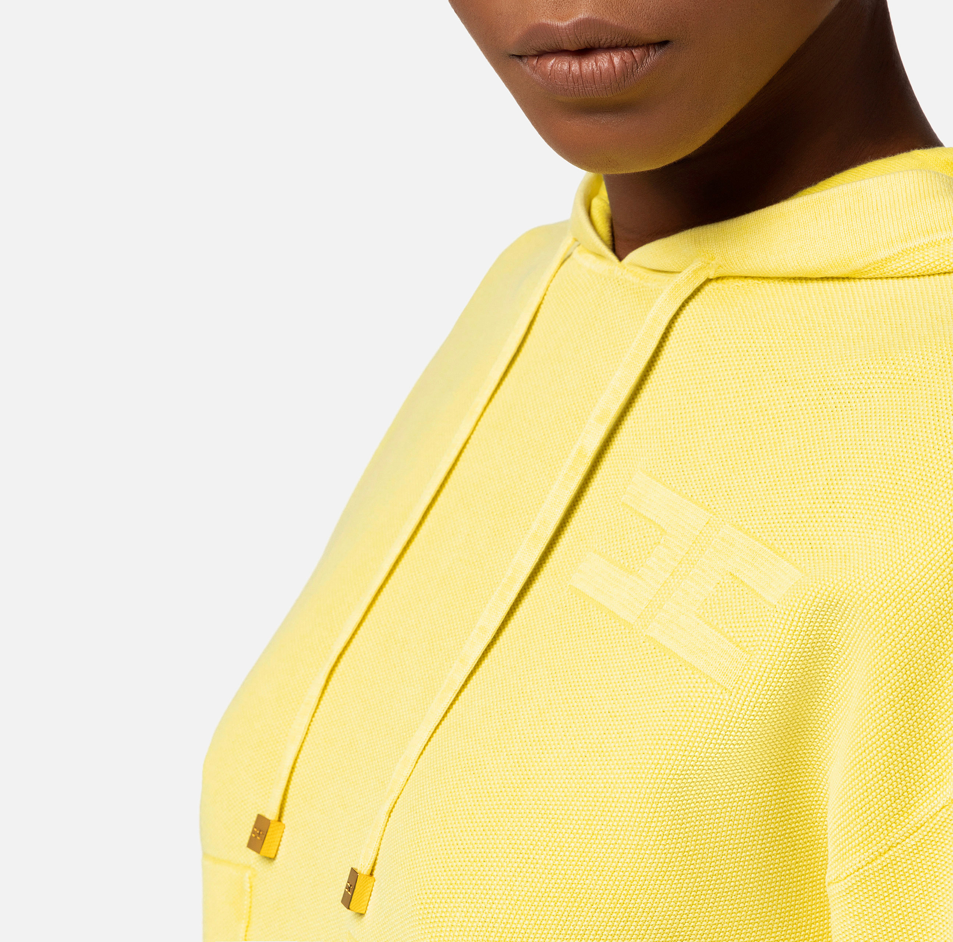 Sweat à capuche en coton stone wash - Elisabetta Franchi® Outlet