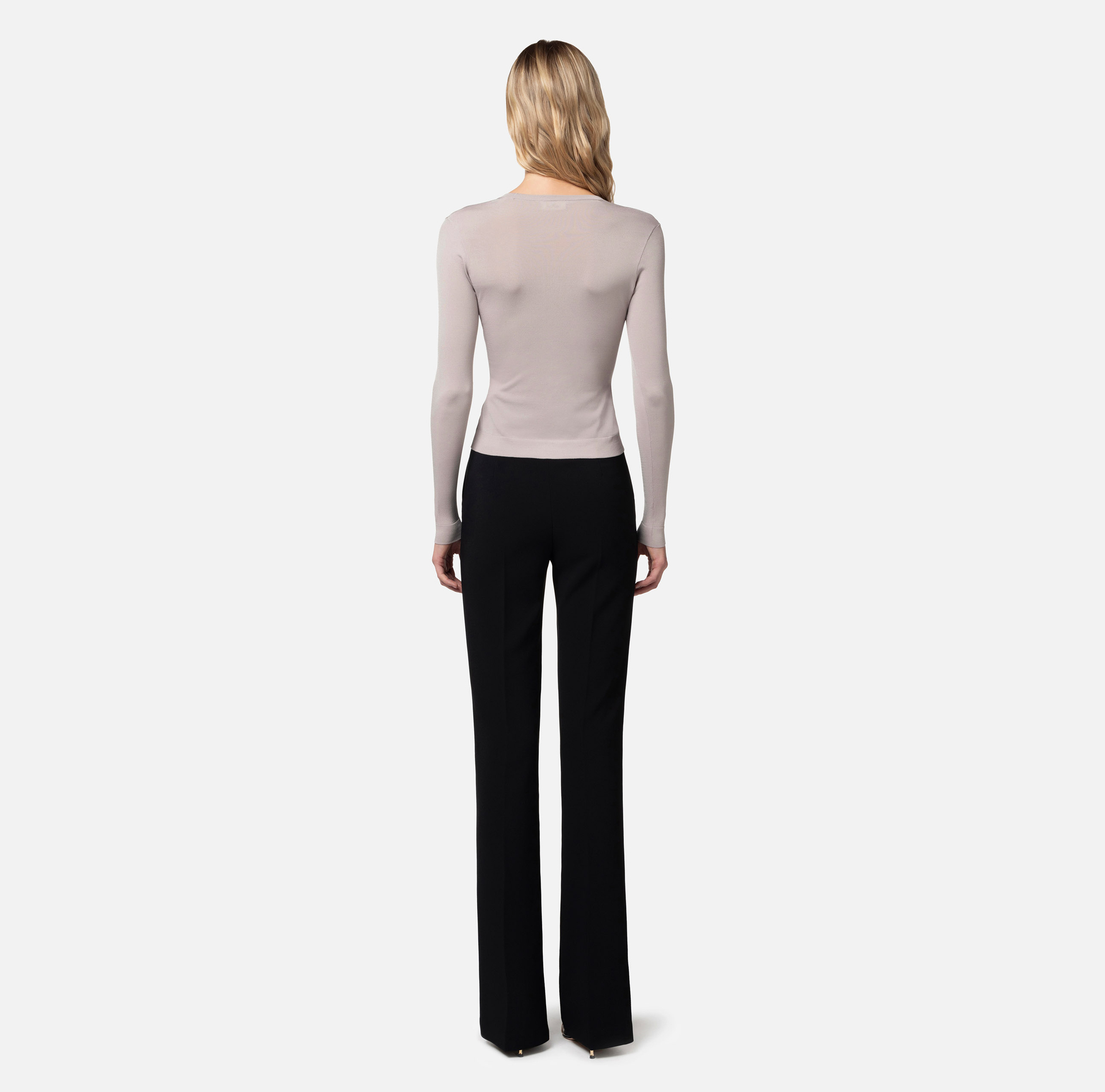 Cardigan aus Rayon mit Logo - Elisabetta Franchi® Outlet