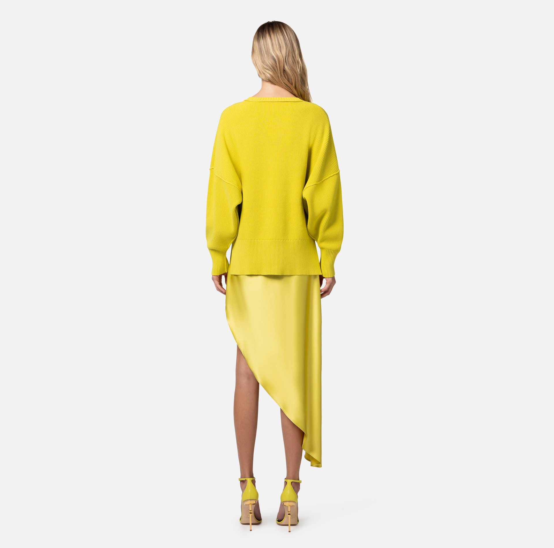 Viscose pullover with batwing sleeves - Elisabetta Franchi® Outlet