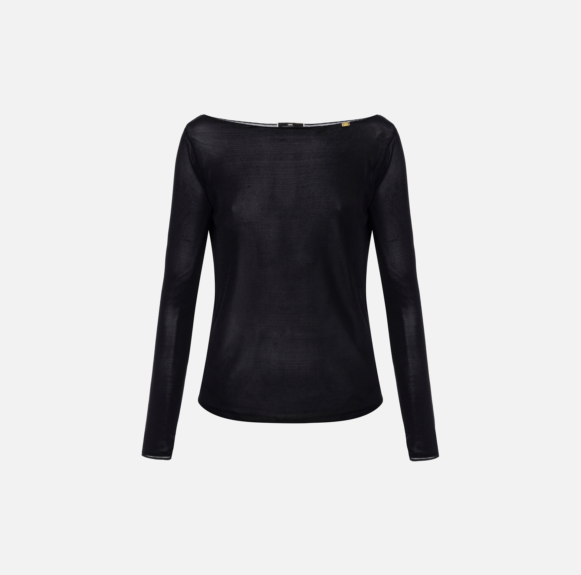 Shiny viscose top - Elisabetta Franchi® Outlet