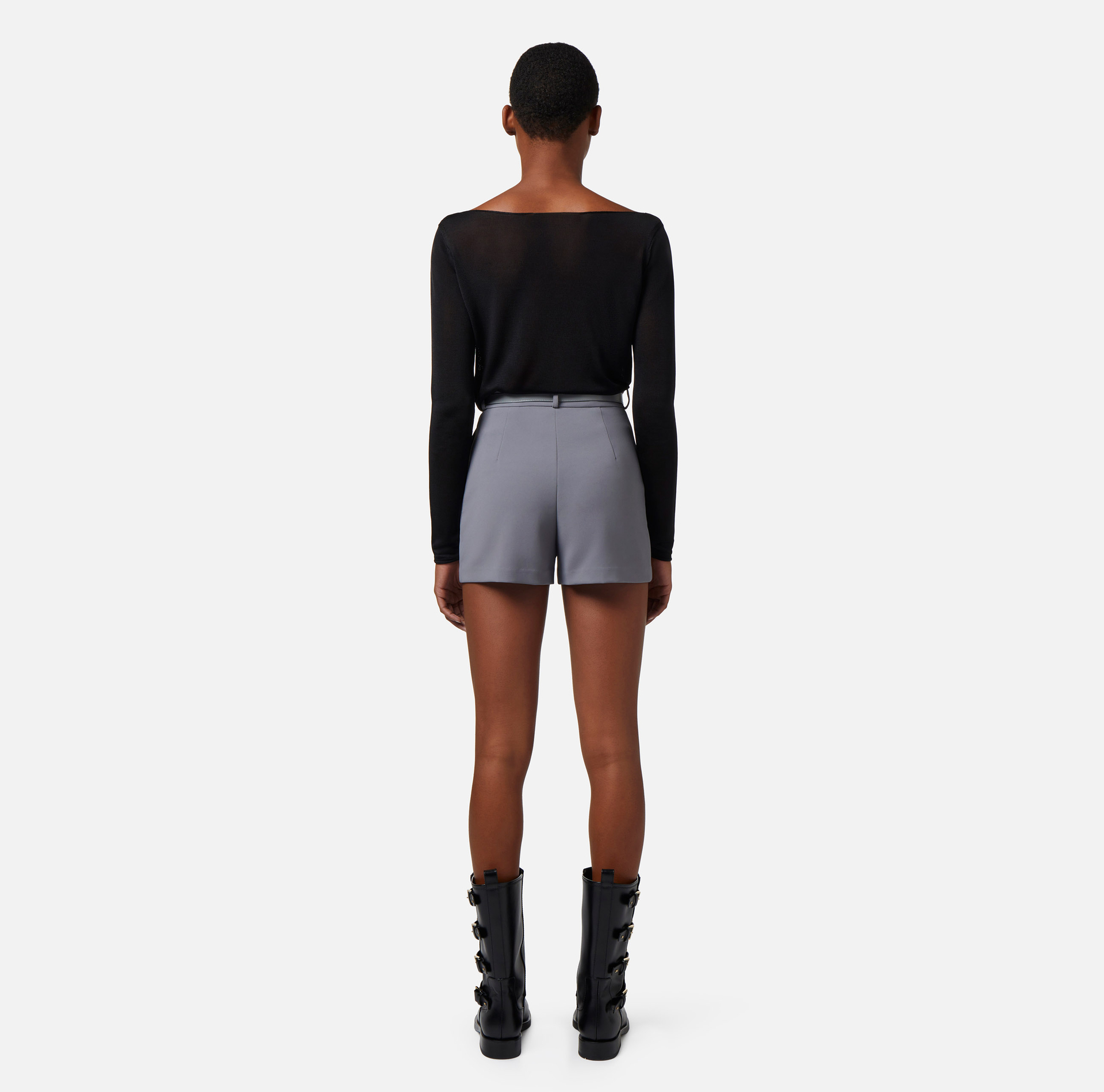 Shiny viscose top - Elisabetta Franchi® Outlet