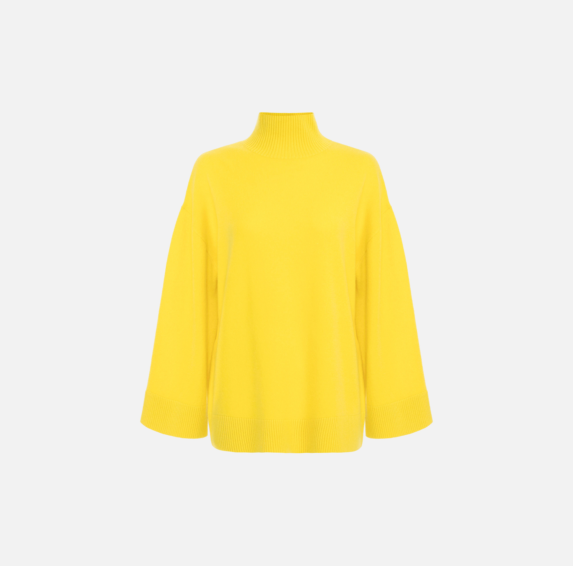 Cashmere blend turtleneck with logo - Elisabetta Franchi® Outlet