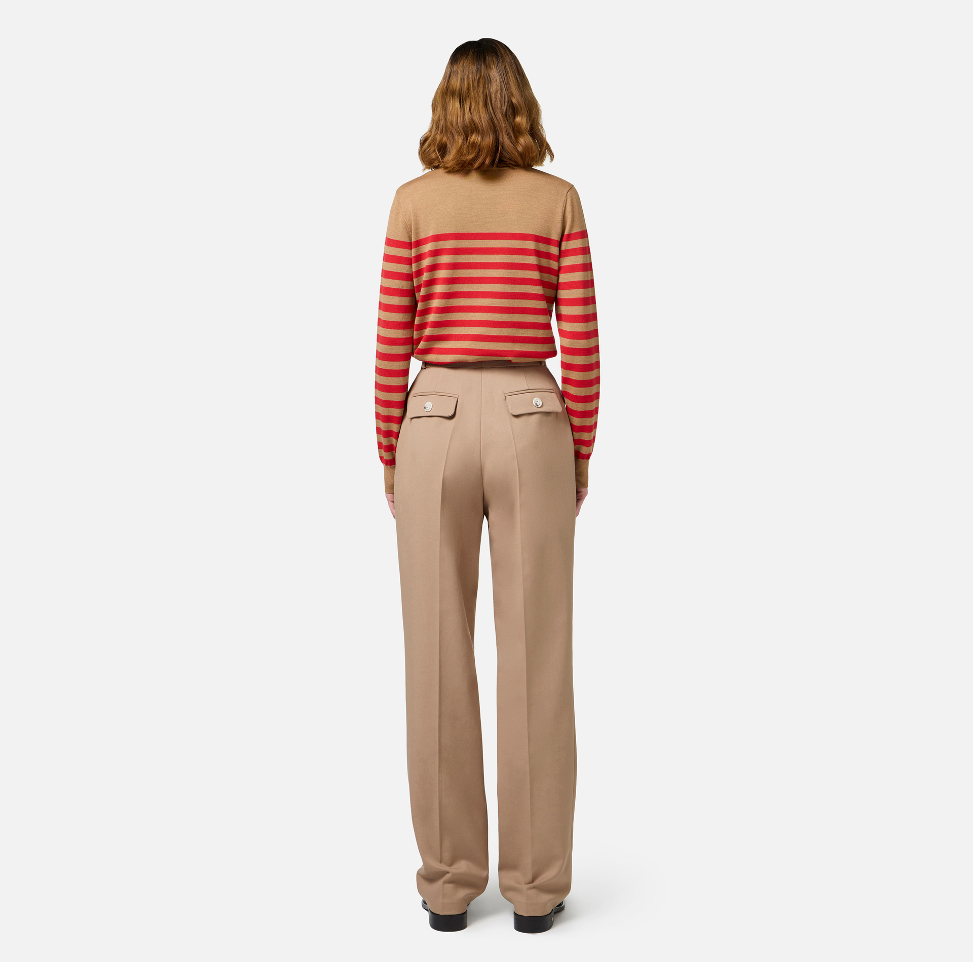 Pull en laine rayée - Elisabetta Franchi® Outlet