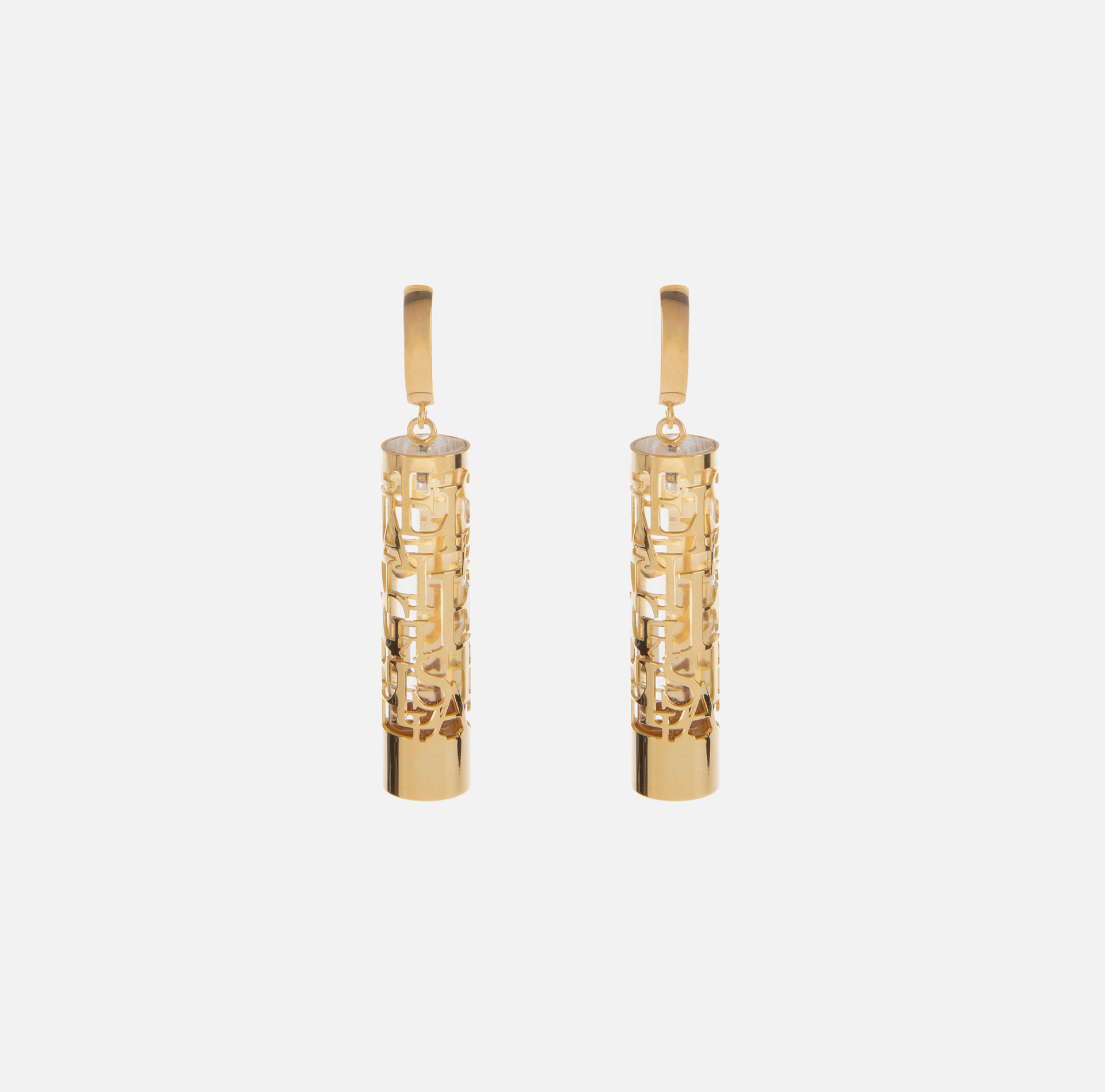 Boucles d'oreilles lettrage logo en cylindre - Elisabetta Franchi® Outlet