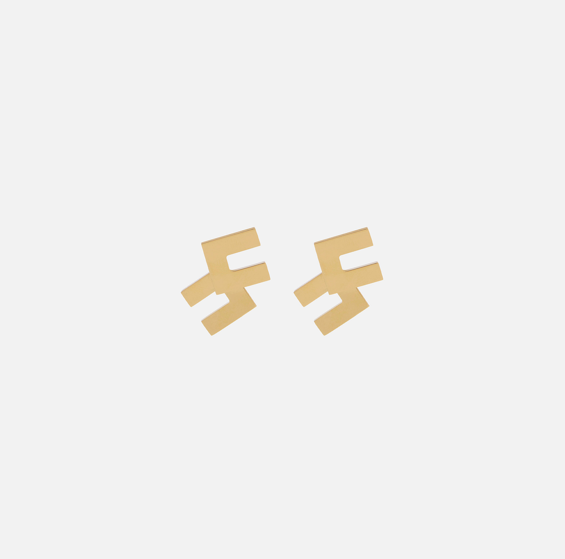 Boucles d'oreilles logo double - Elisabetta Franchi® Outlet