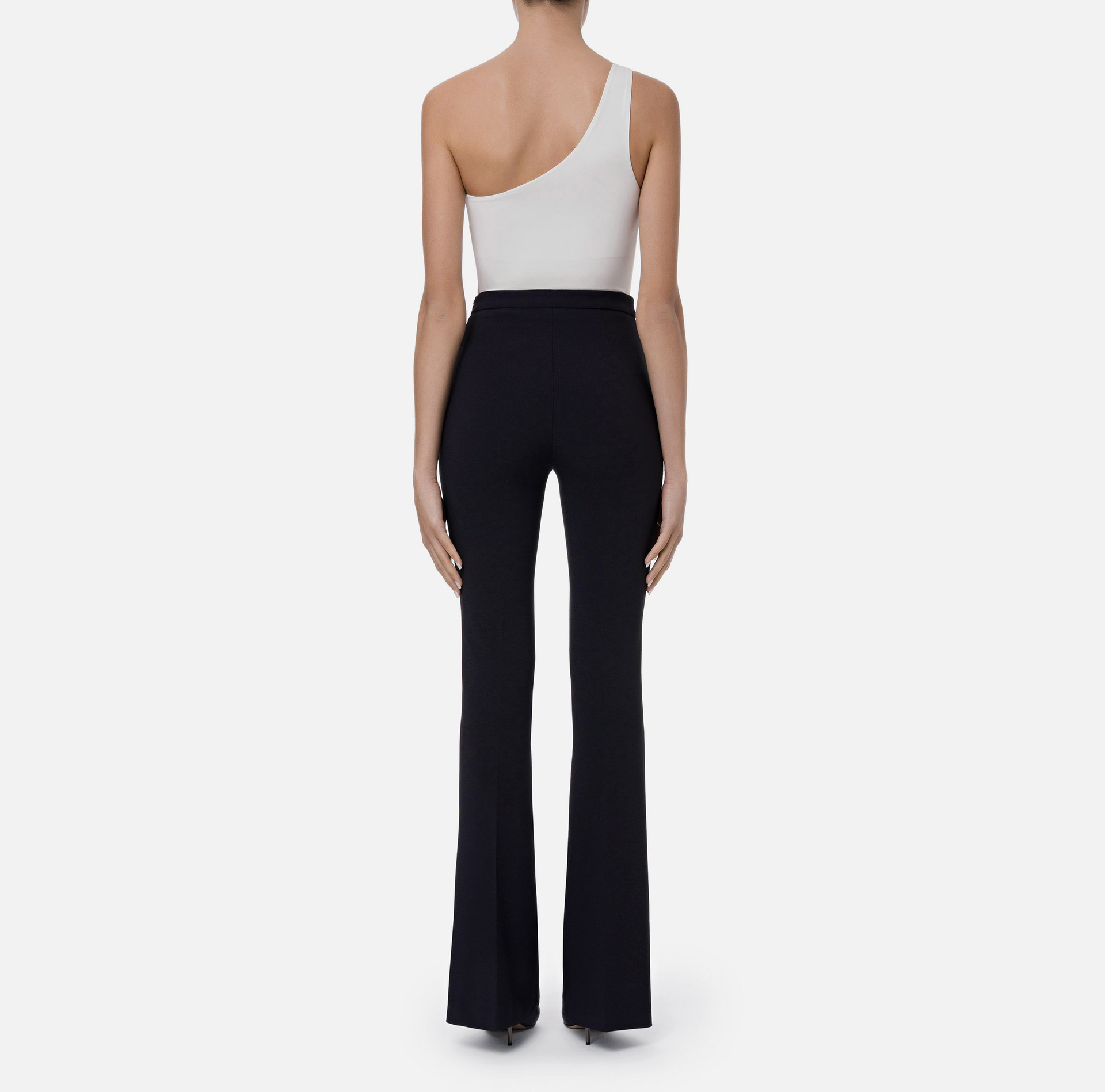 Pantalon cigarette en lurex - Elisabetta Franchi® Outlet