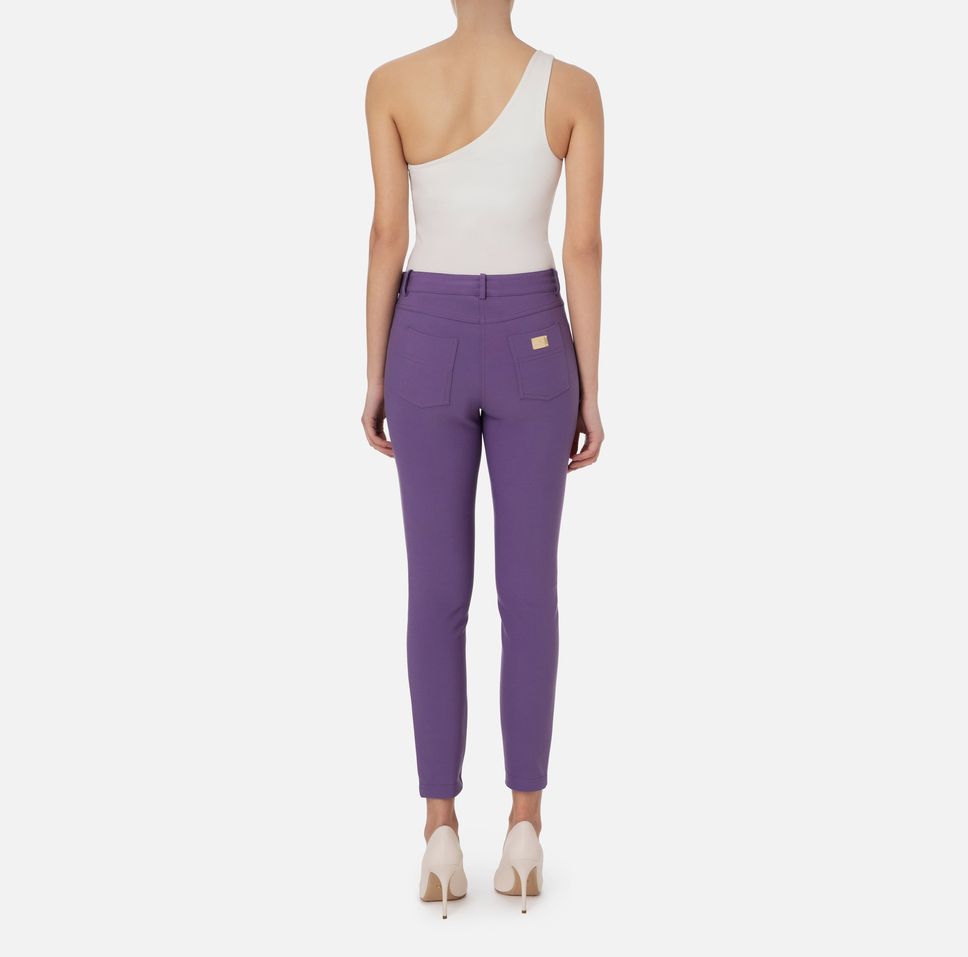 Pantalone skinny a cinque tasche - Elisabetta Franchi® Outlet