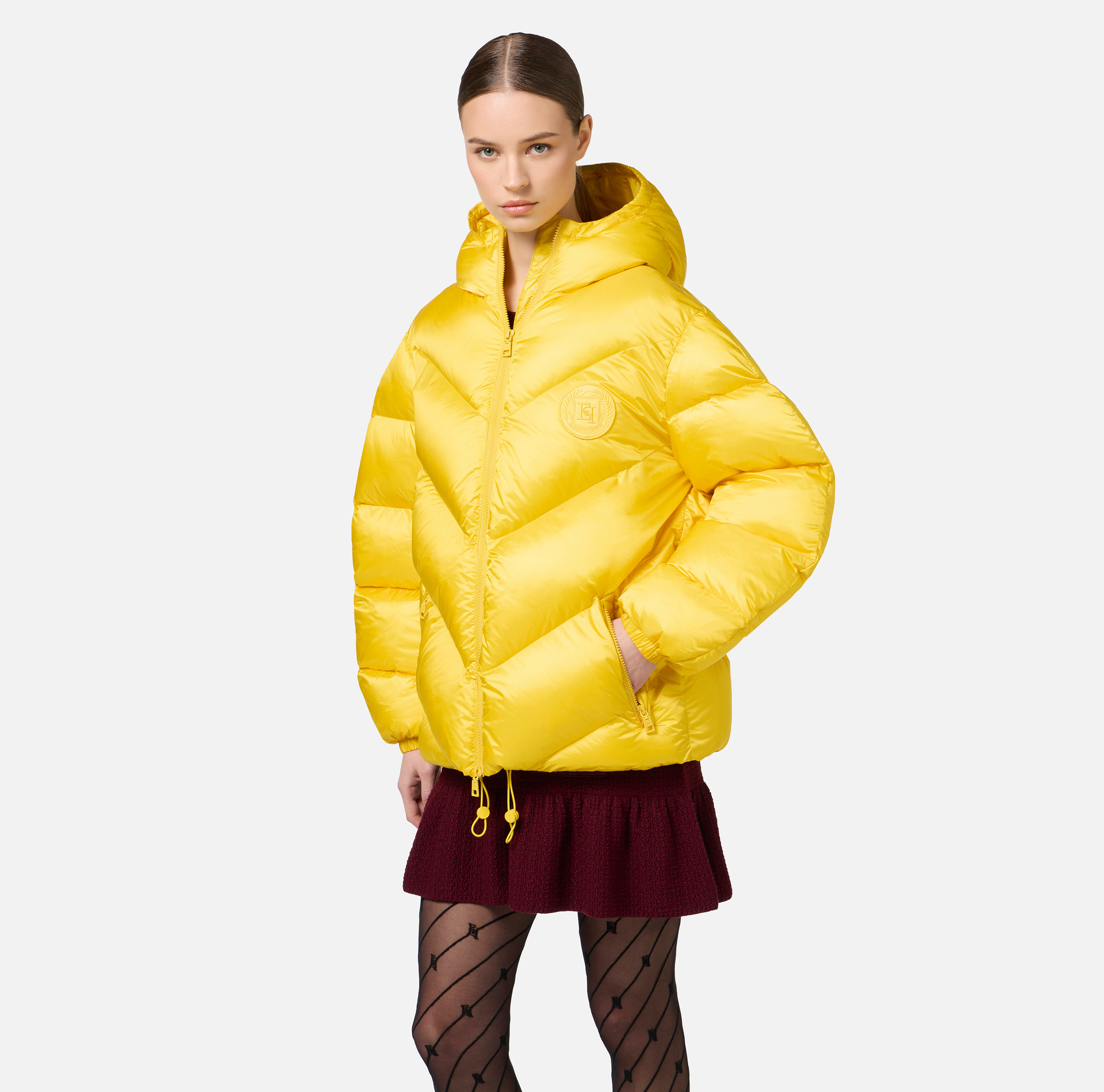 Anorak over en nylon brillant | Elisabetta Franchi® Outlet