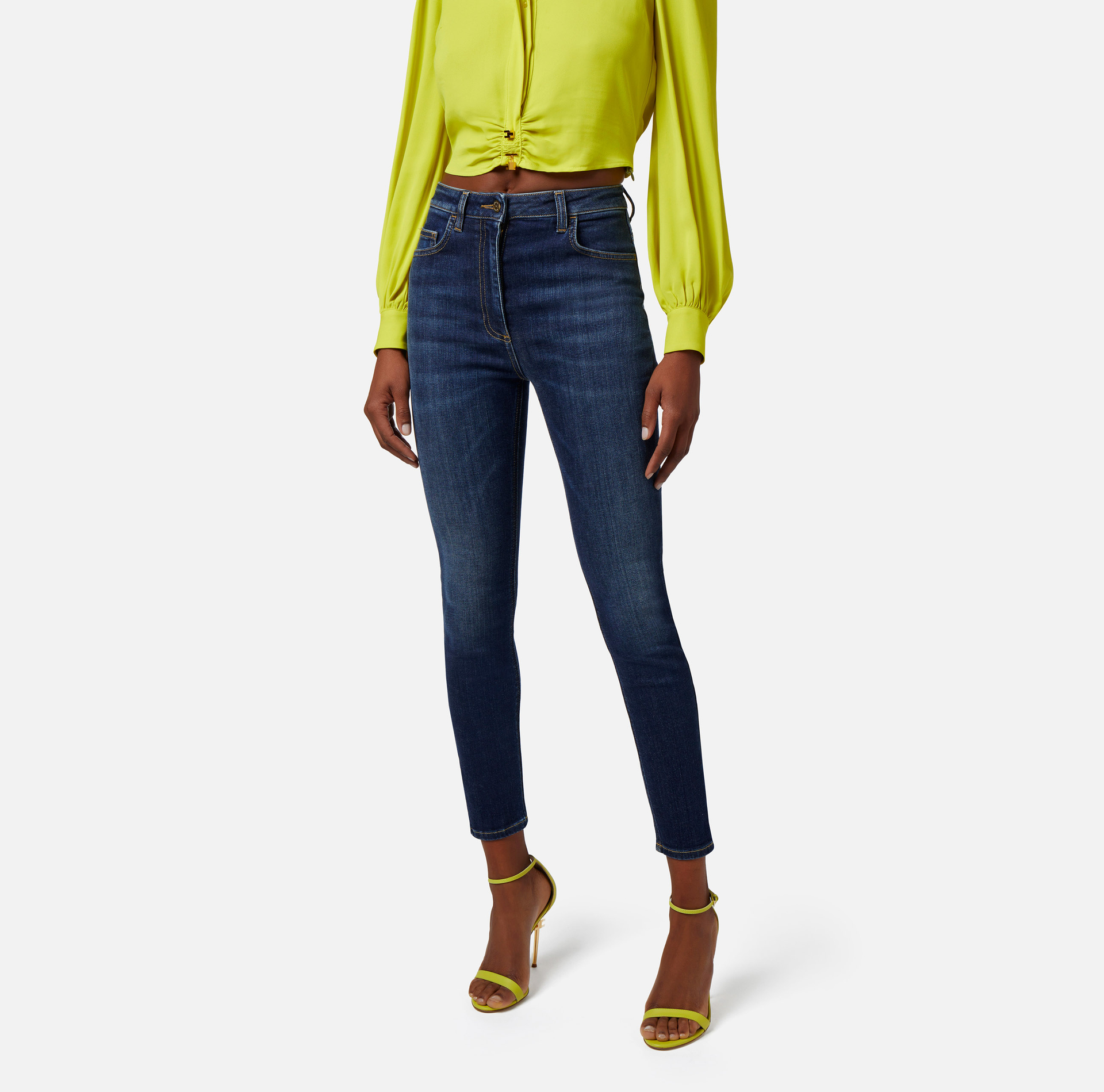 Ankle-length skinny jeans - Elisabetta Franchi® Outlet